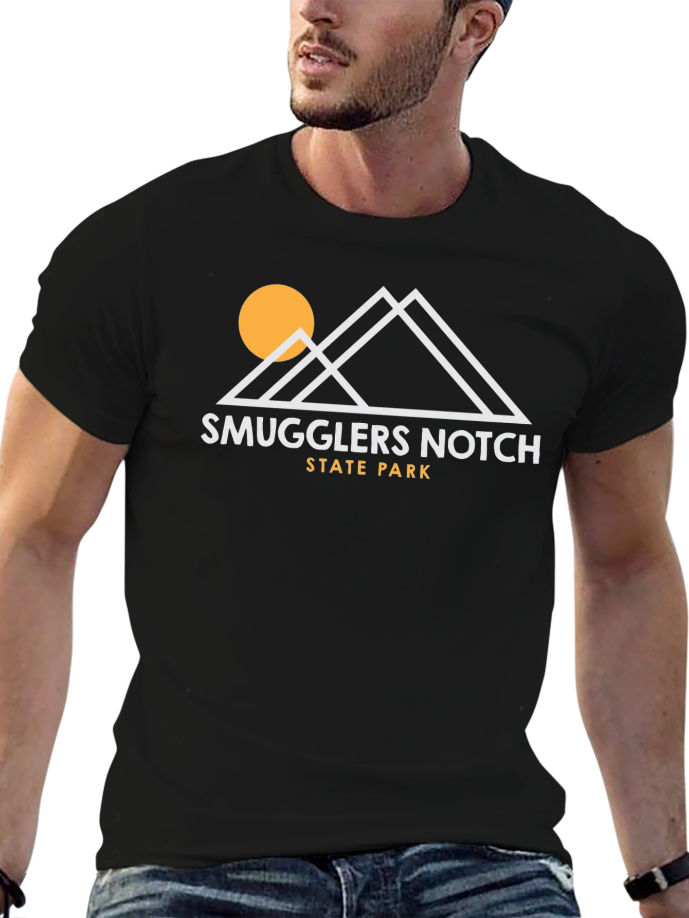 Smugglers Notch State Park Black T-Shirt