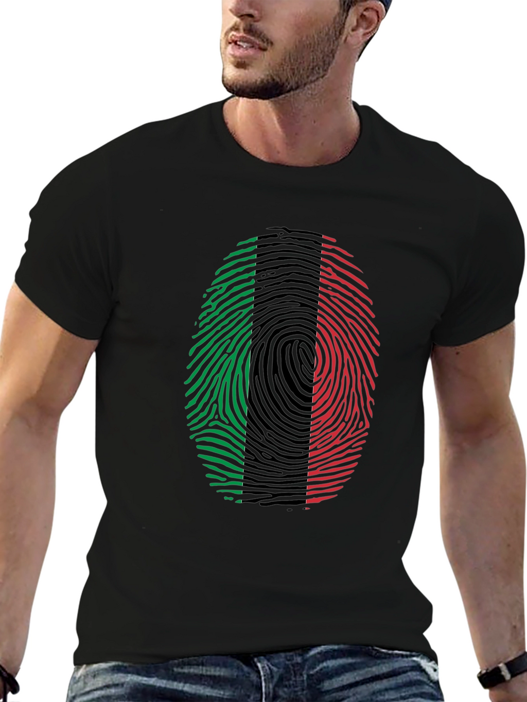 Pan-African Fingerprint Pride T-Shirt