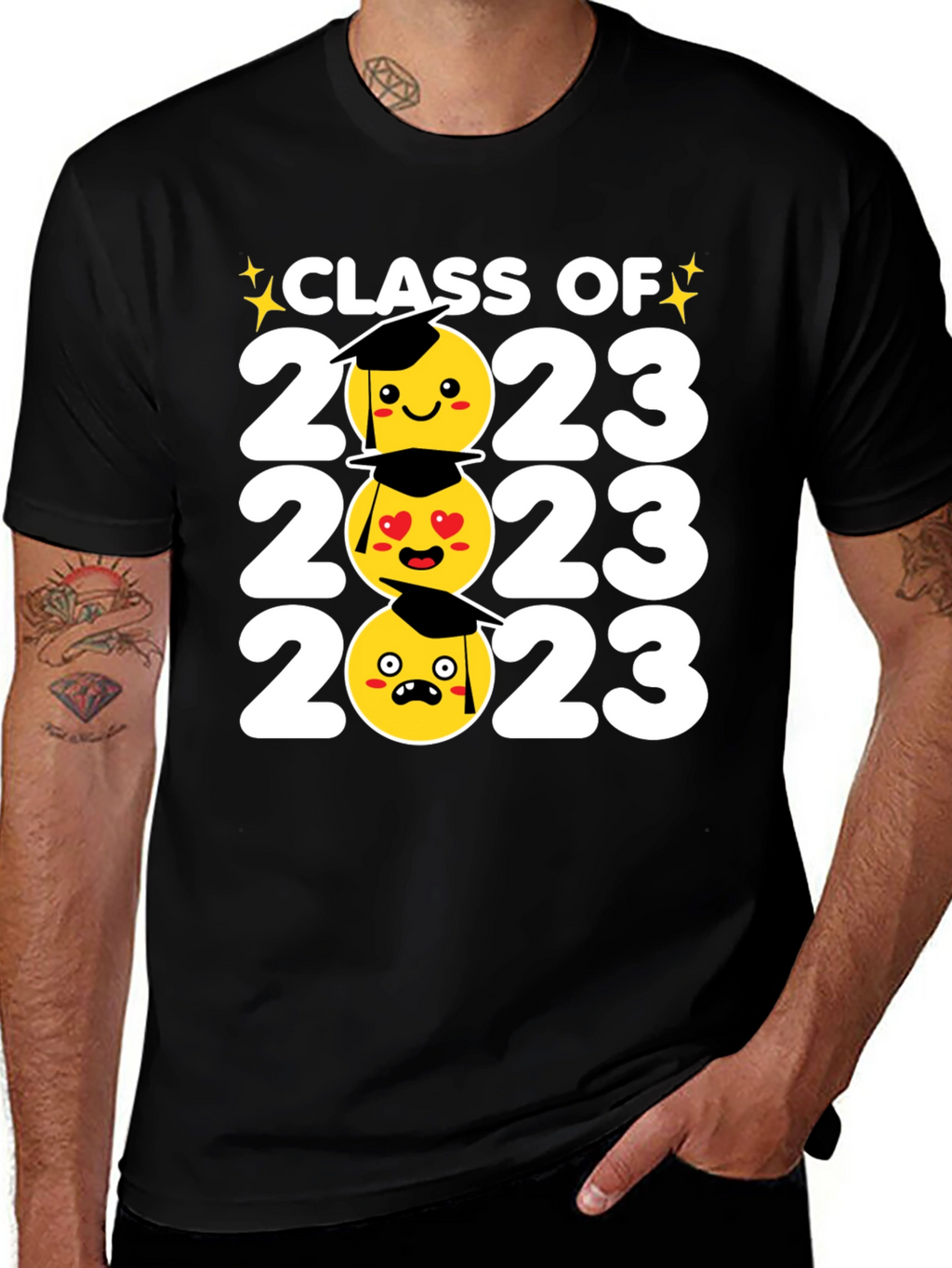 Class of 2023 Emoji Graduation T-Shirt