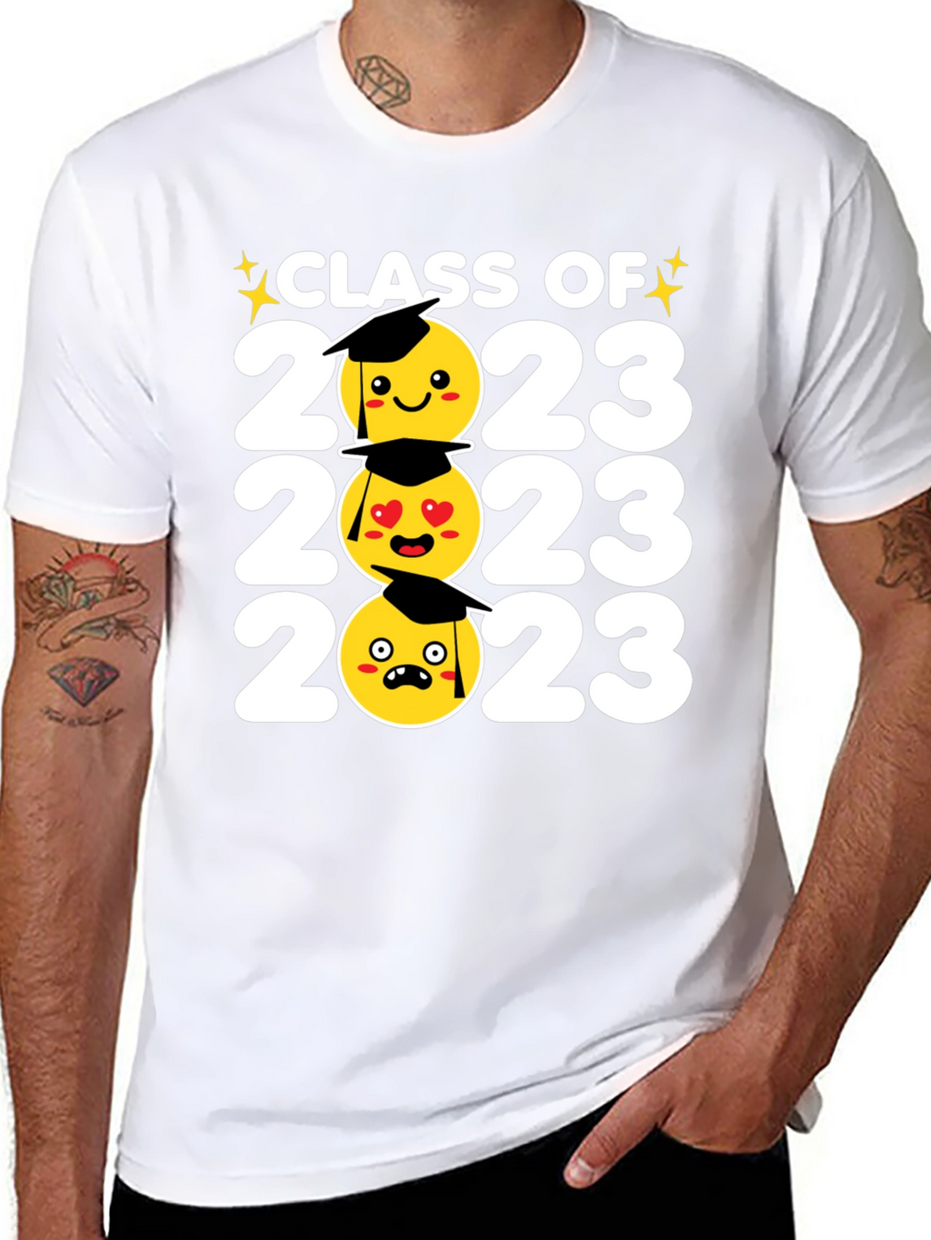 Class of 2023 Emoji Graduation T-Shirt