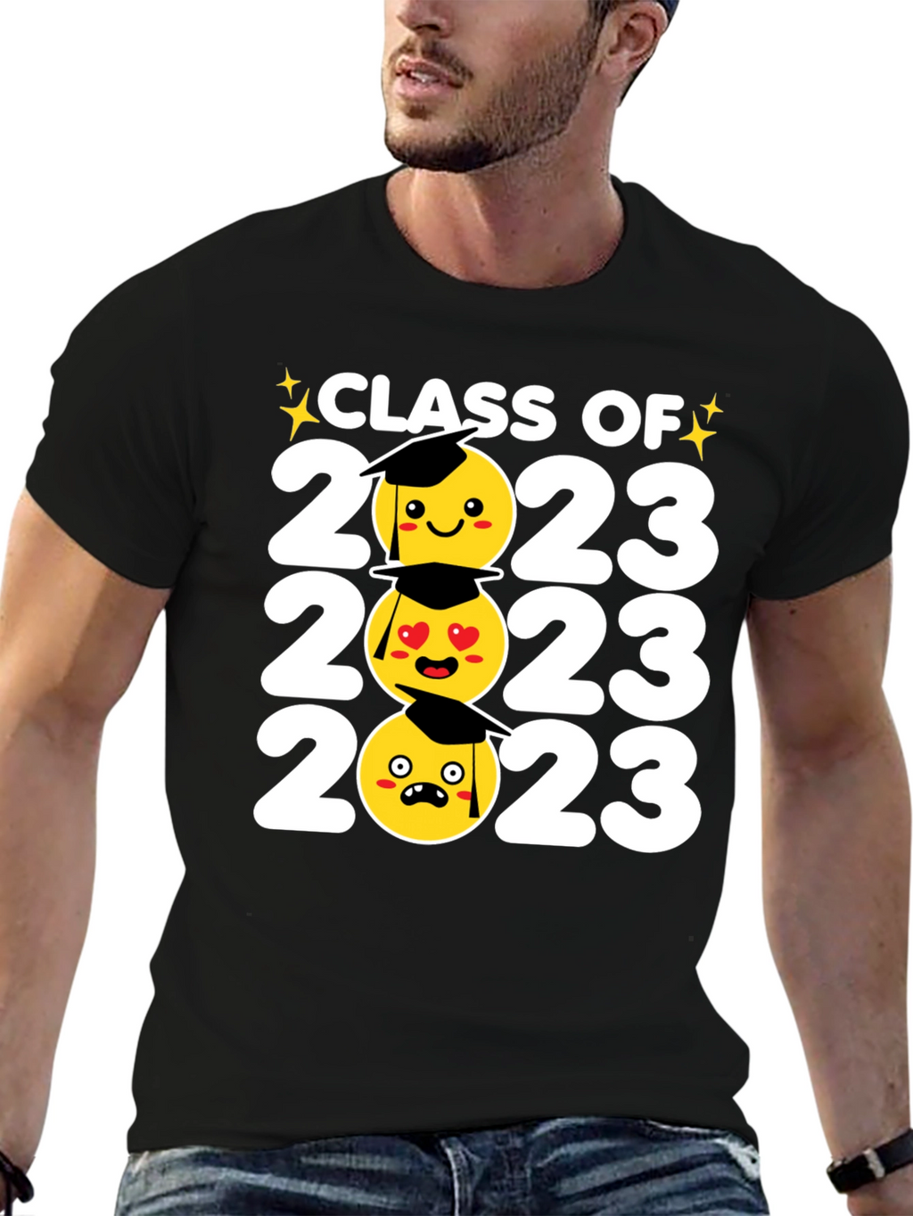 Class of 2023 Emoji Graduation T-Shirt