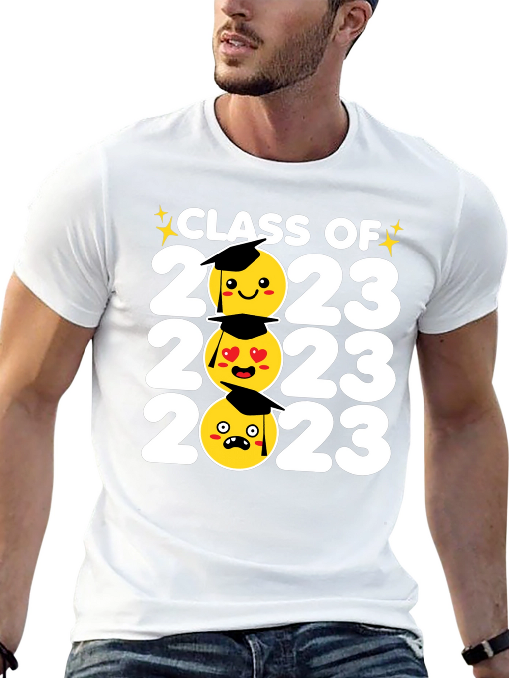 Class of 2023 Emoji Graduation T-Shirt
