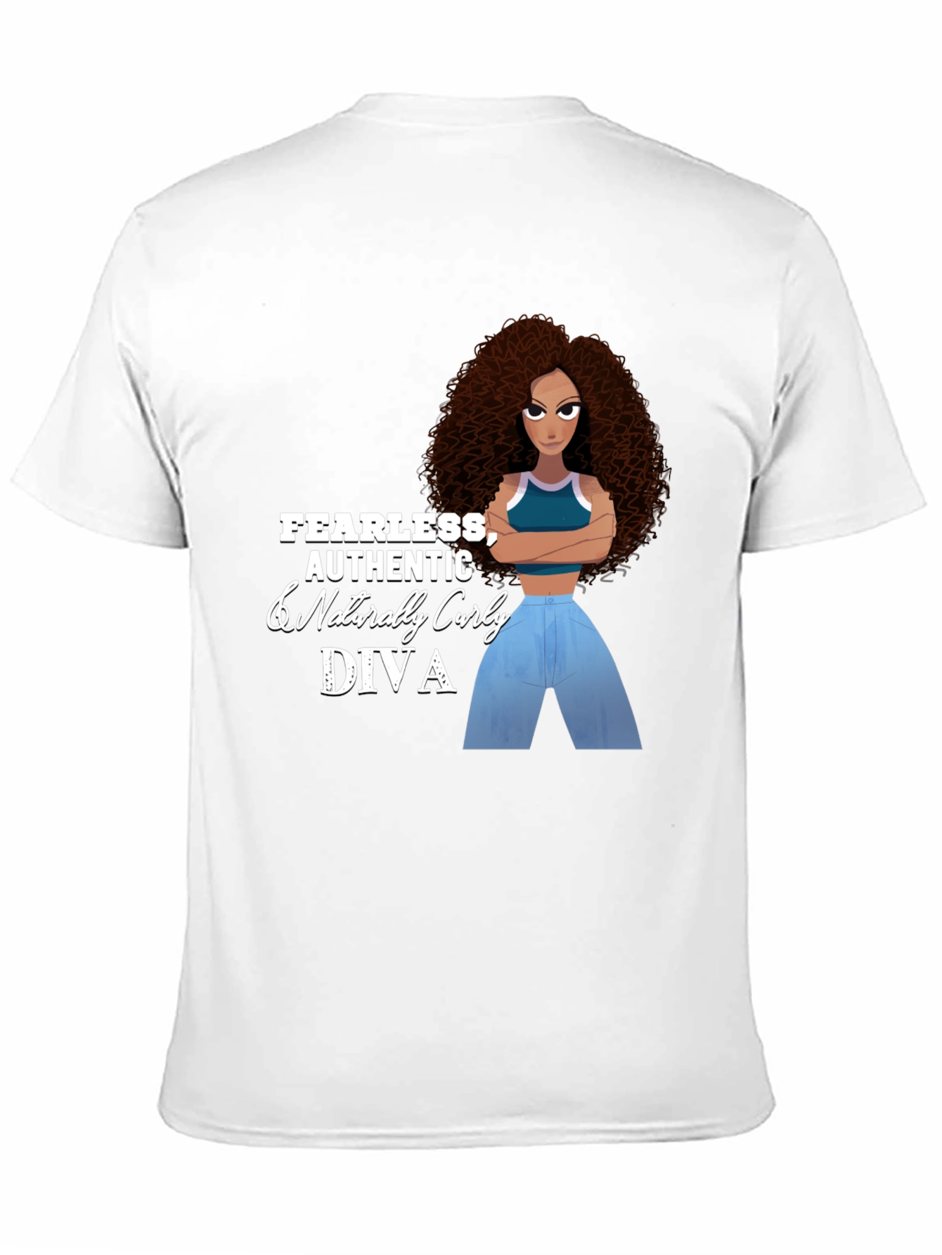 Fearless Diva Graphic Tee - Black