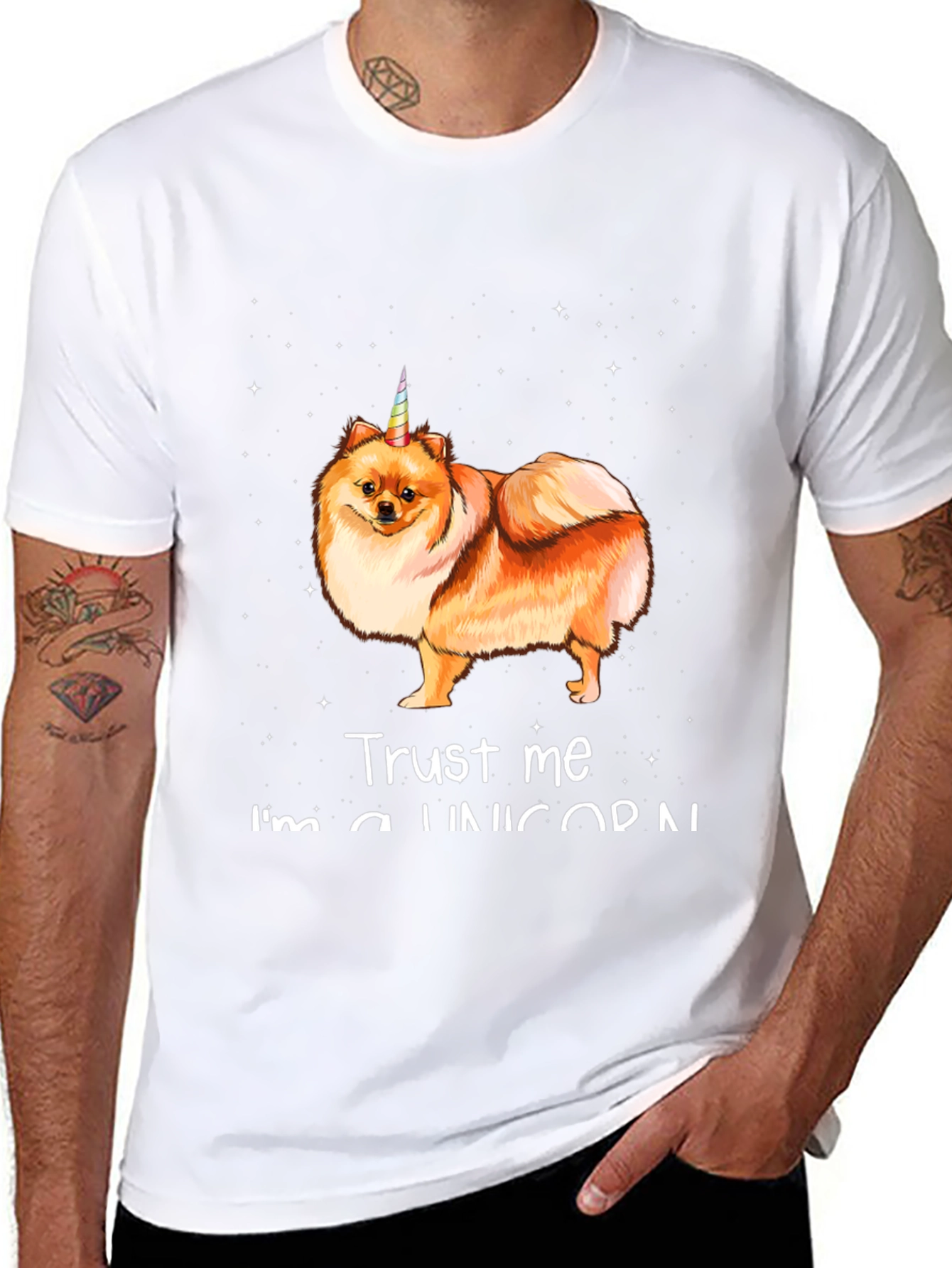 Trust Me Im a Unicorn Pomeranian T-Shirt