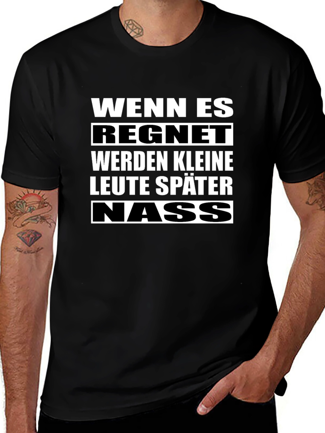 Wenn Es Regnet T-Shirt - Funny German Phrase Tee