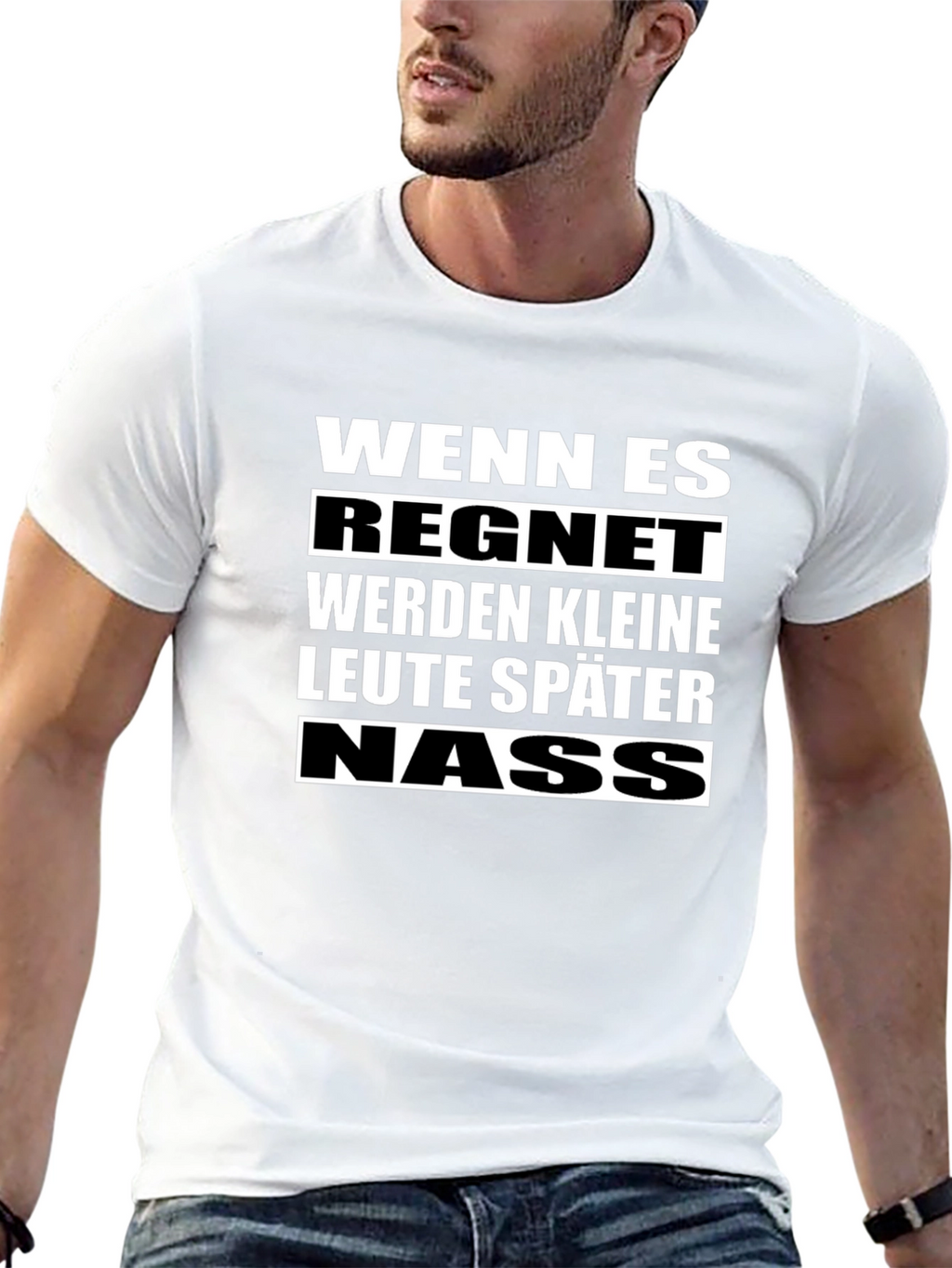 Wenn Es Regnet T-Shirt - Funny German Phrase Tee