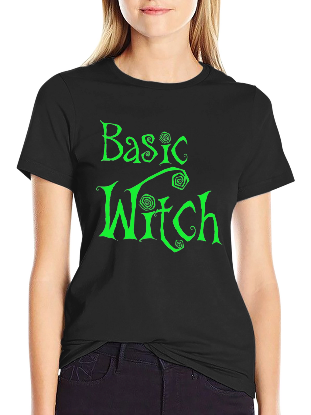 Basic Witch Graphic Tee - Halloween Humor