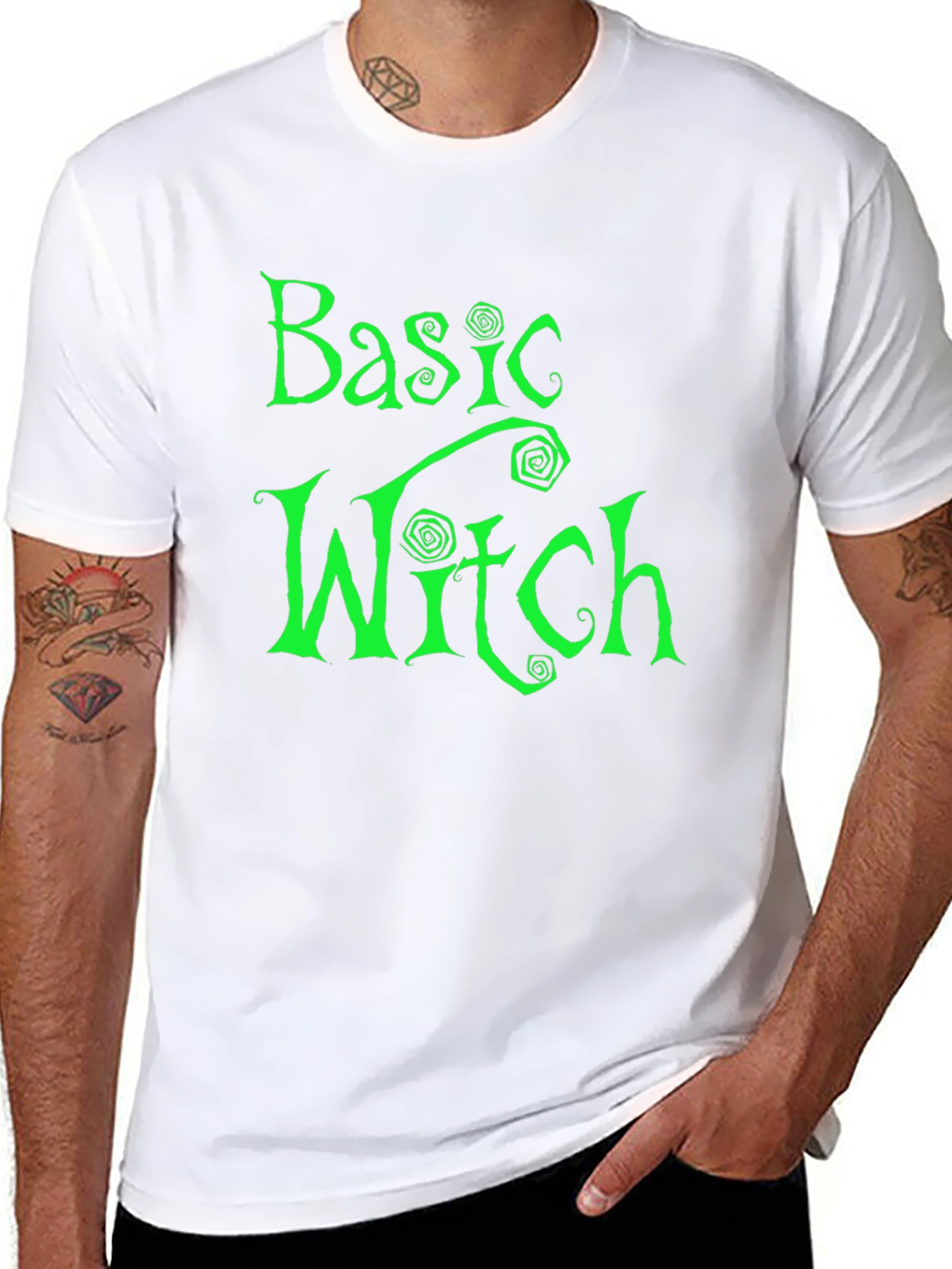 Basic Witch Graphic Tee - Halloween Humor