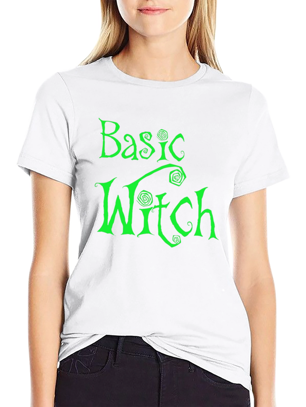 Basic Witch Graphic Tee - Halloween Humor