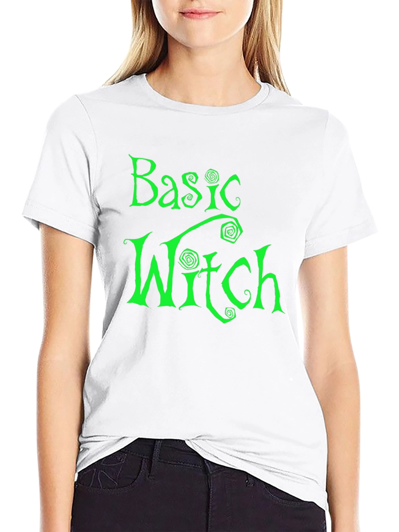 Basic Witch Graphic Tee - Halloween Humor