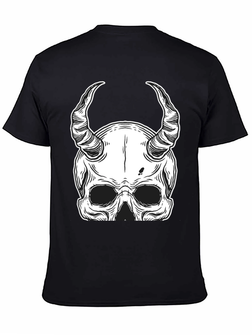 Devil Skull Graphic Tee - Mens Black T-Shirt