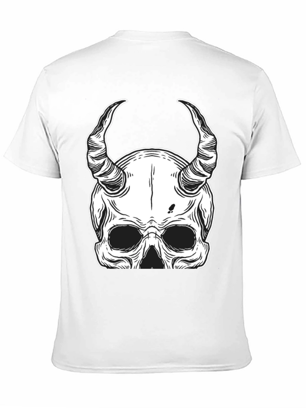Devil Skull Graphic Tee - Mens Black T-Shirt