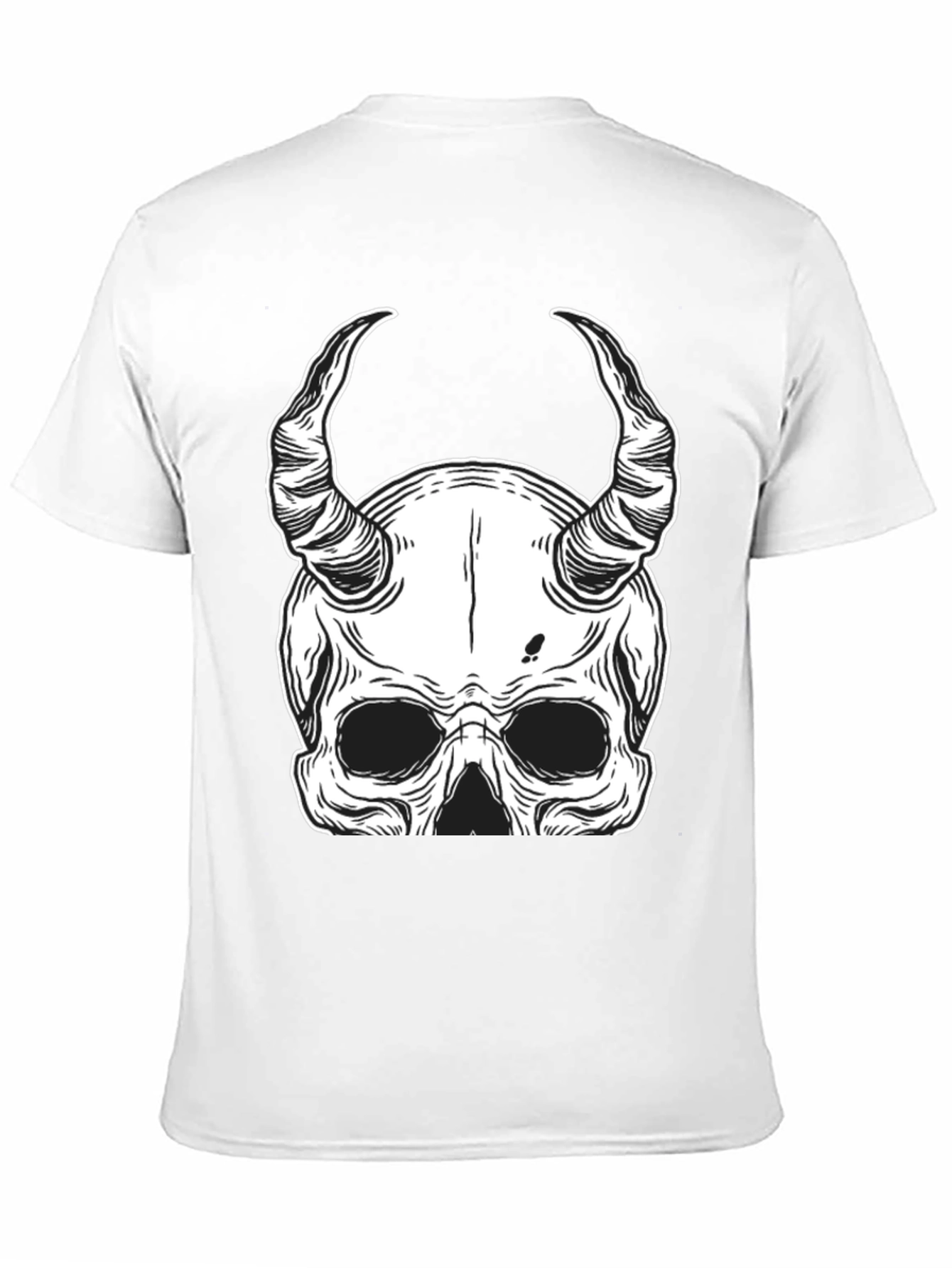 Devil Skull Graphic Tee - Mens Black T-Shirt