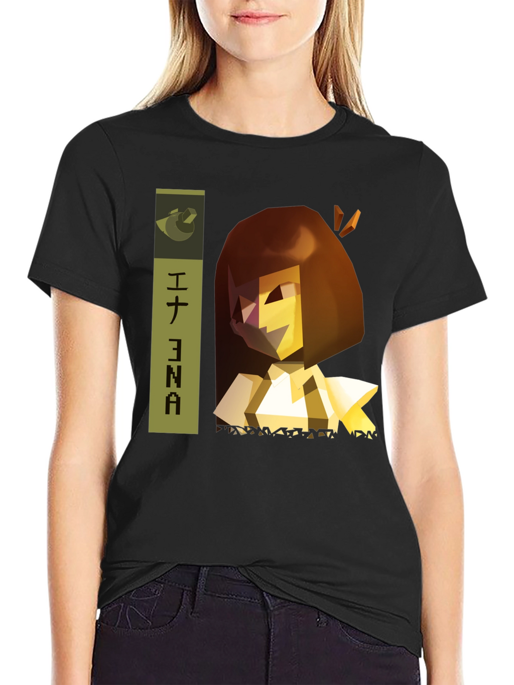 Ena T-Shirt - Geometric Character Design