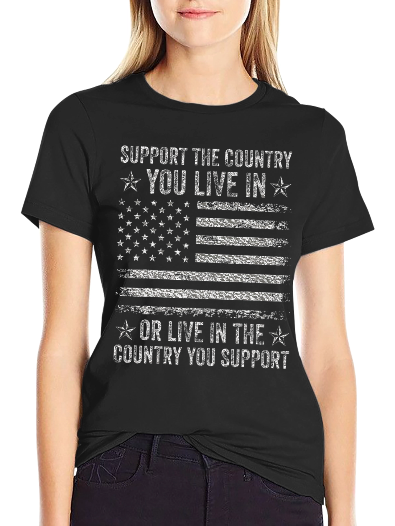 Patriotic USA Flag T-Shirt: Support the Country You Live In