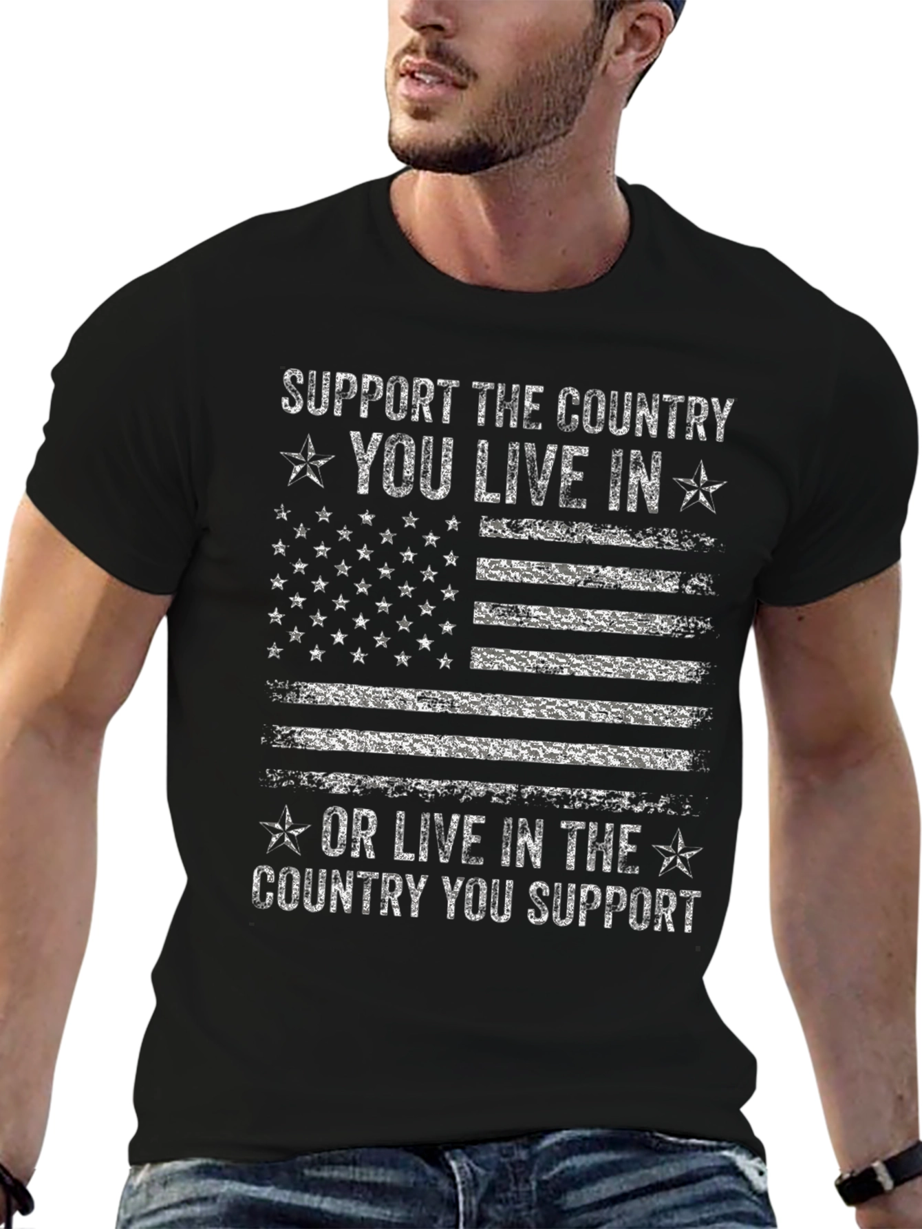 Patriotic USA Flag T-Shirt: Support the Country You Live In