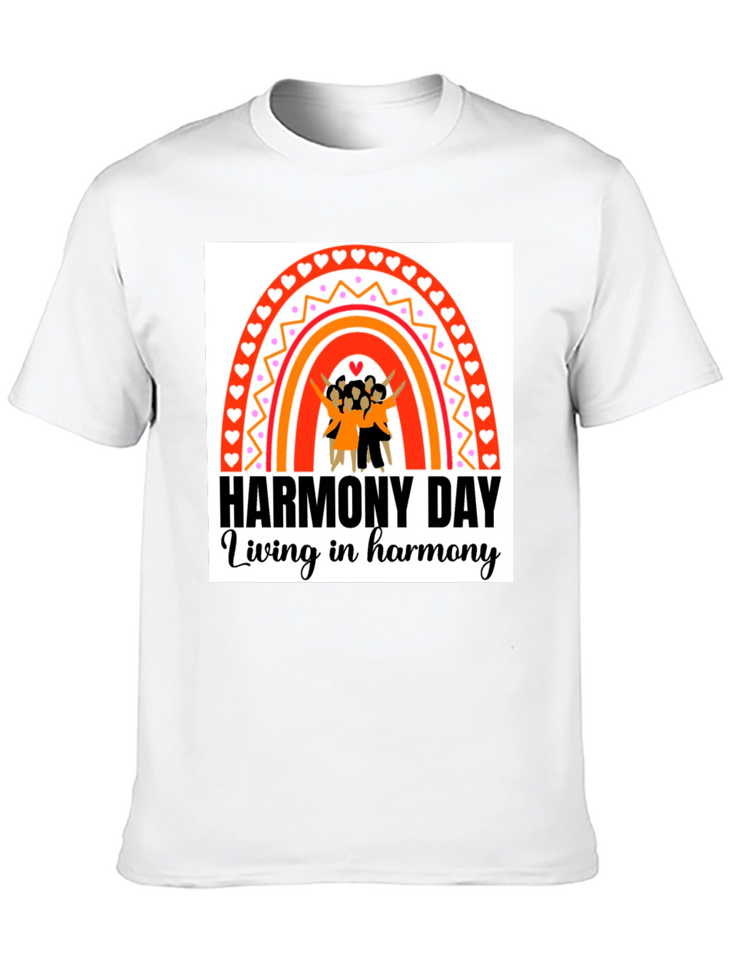 Harmony Day Black T-Shirt