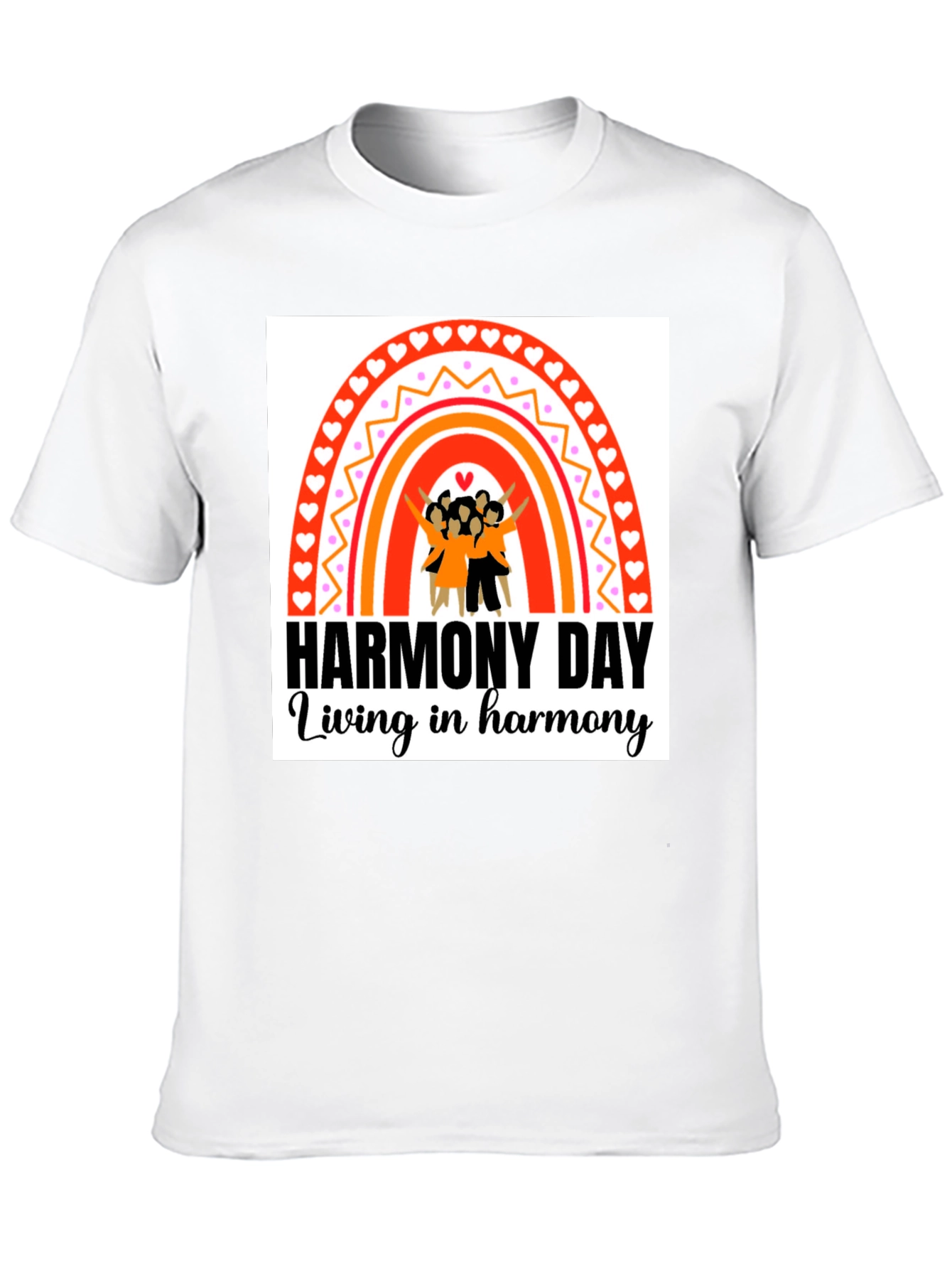 Harmony Day Black T-Shirt
