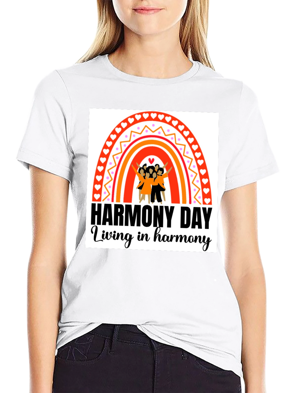 Harmony Day Black T-Shirt
