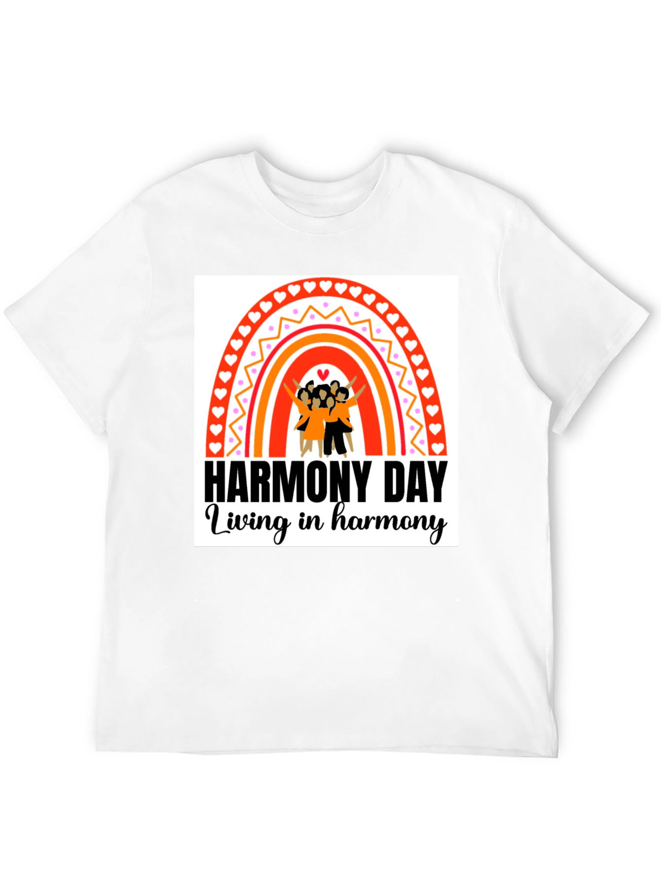 Harmony Day Black T-Shirt