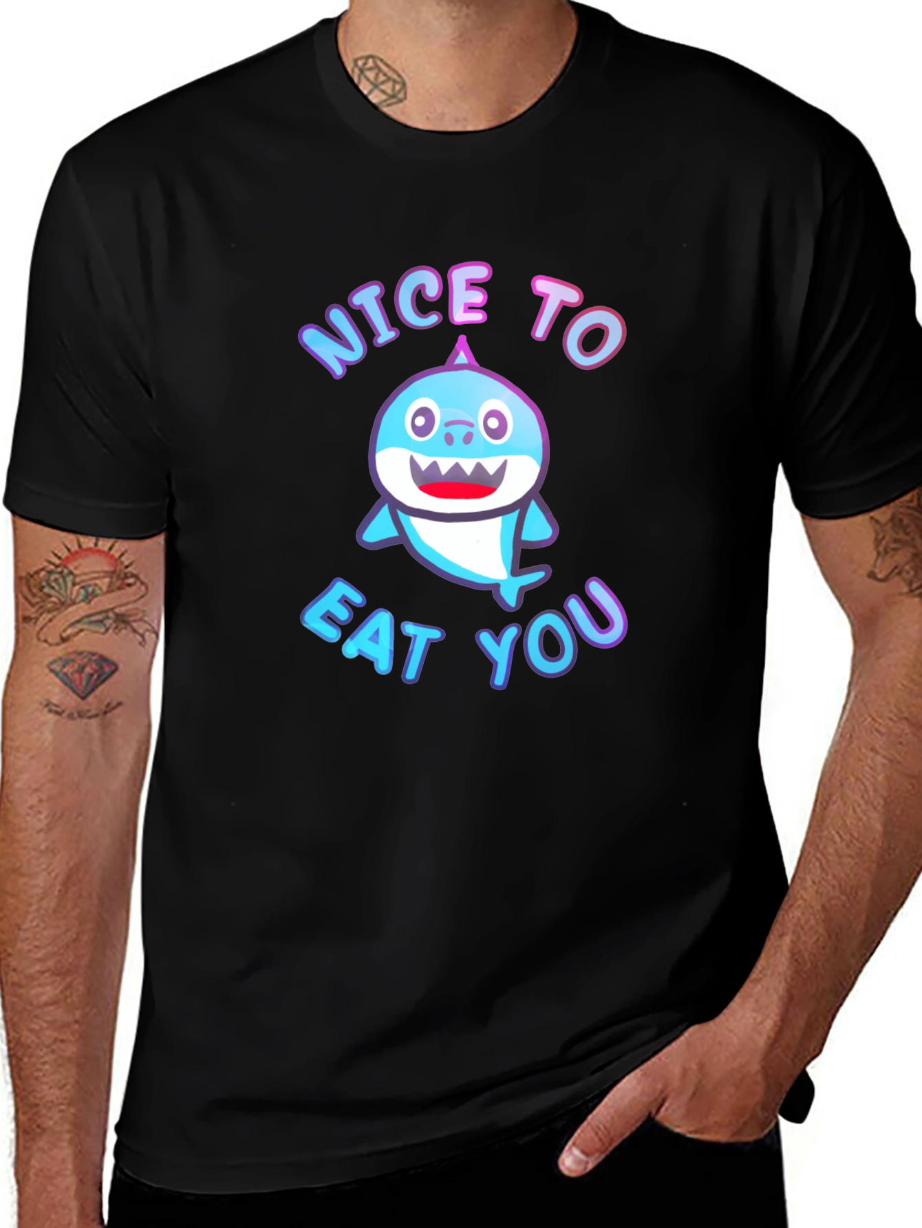 Nice to Eat You Shark Graphic Tee