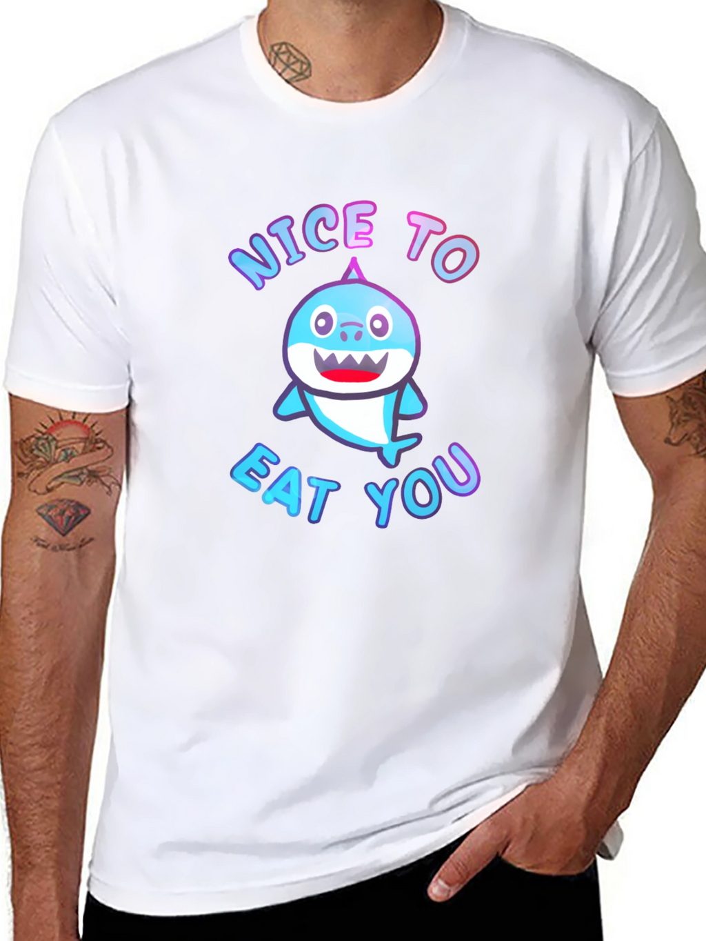 Nice to Eat You Shark Graphic Tee