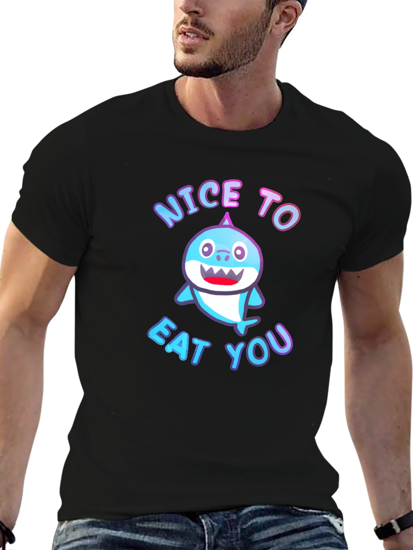Nice to Eat You Shark Graphic Tee