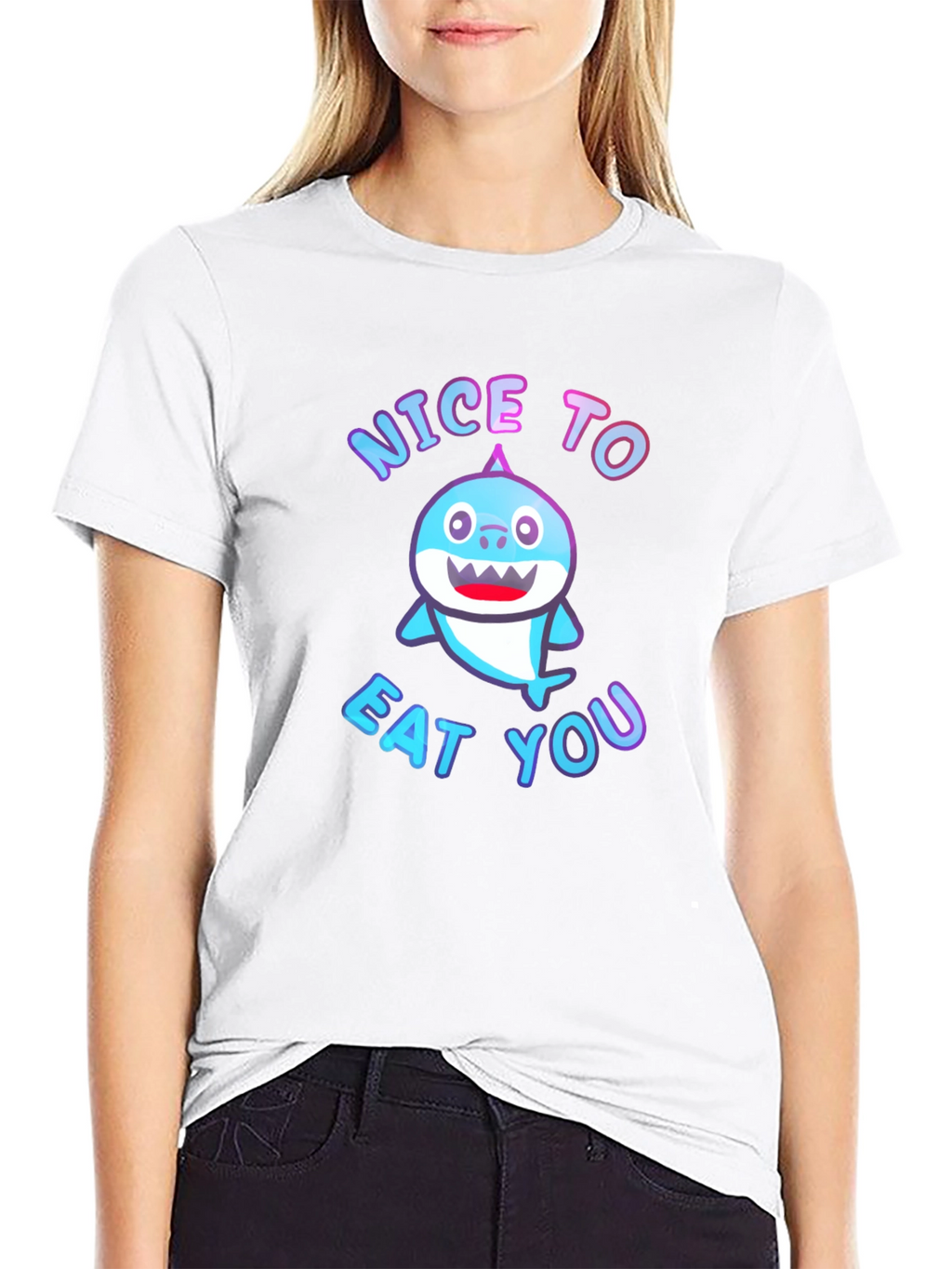 Nice to Eat You Shark Graphic Tee