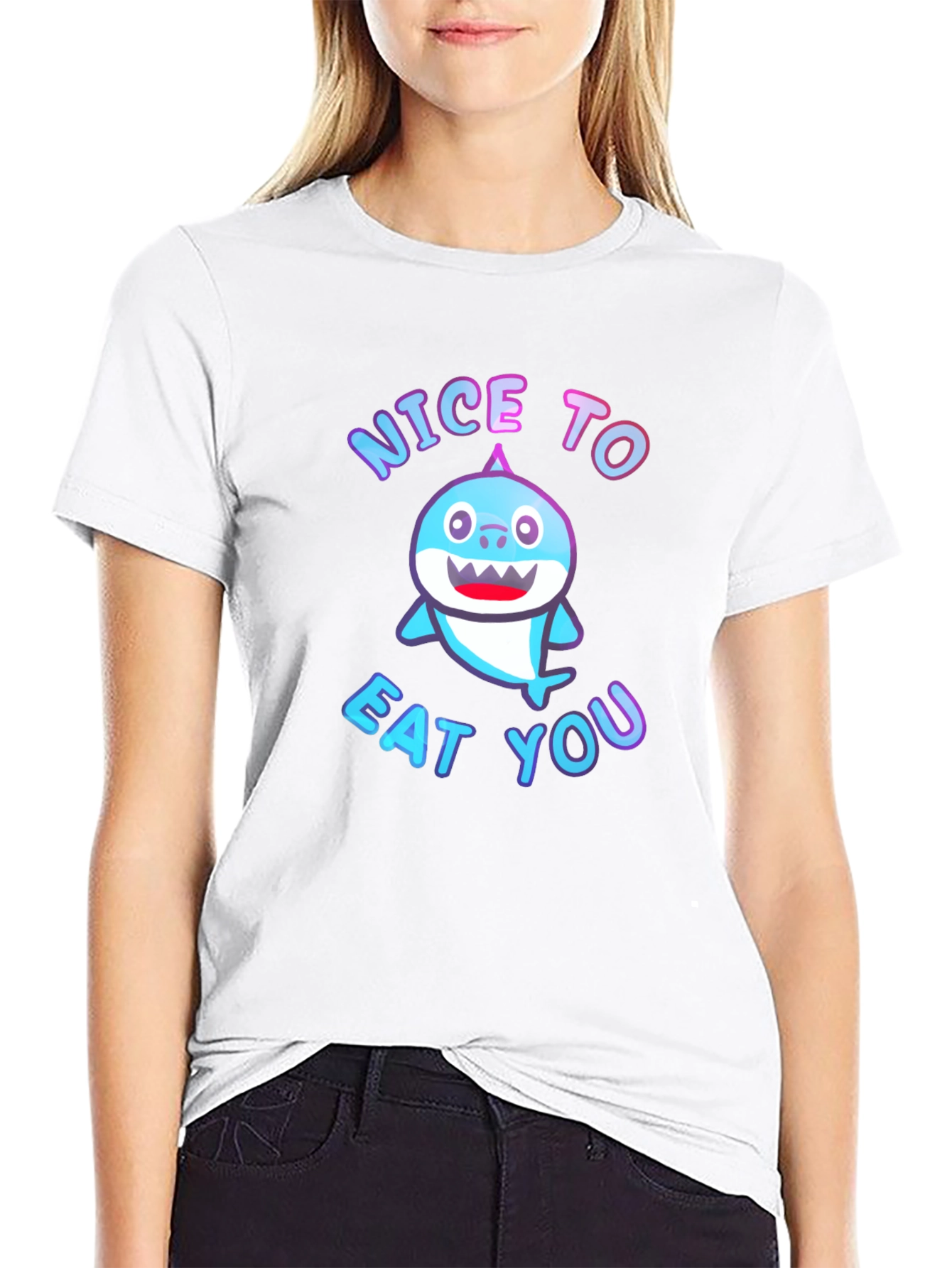 Nice to Eat You Shark Graphic Tee