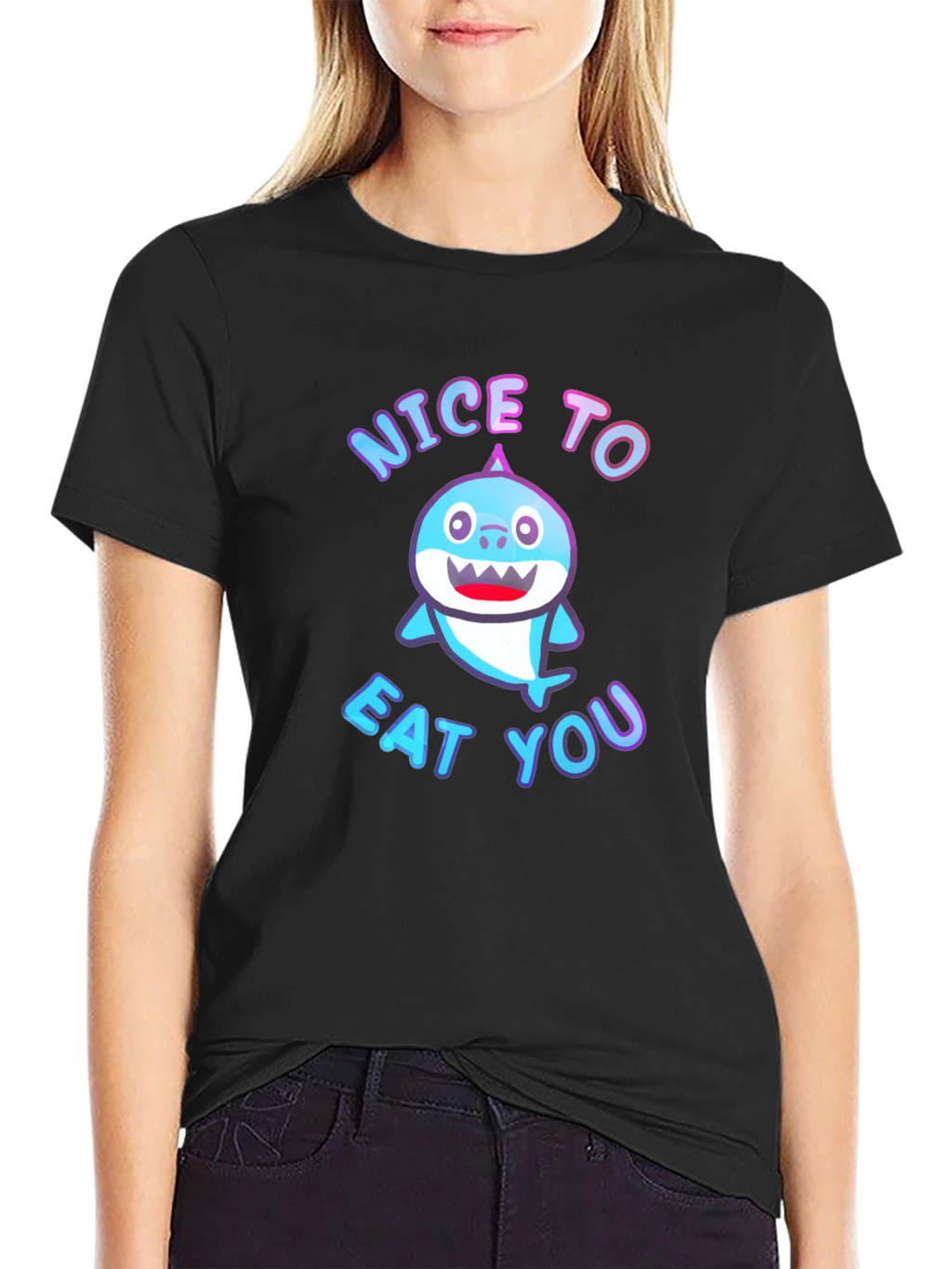 Nice to Eat You Shark Graphic Tee