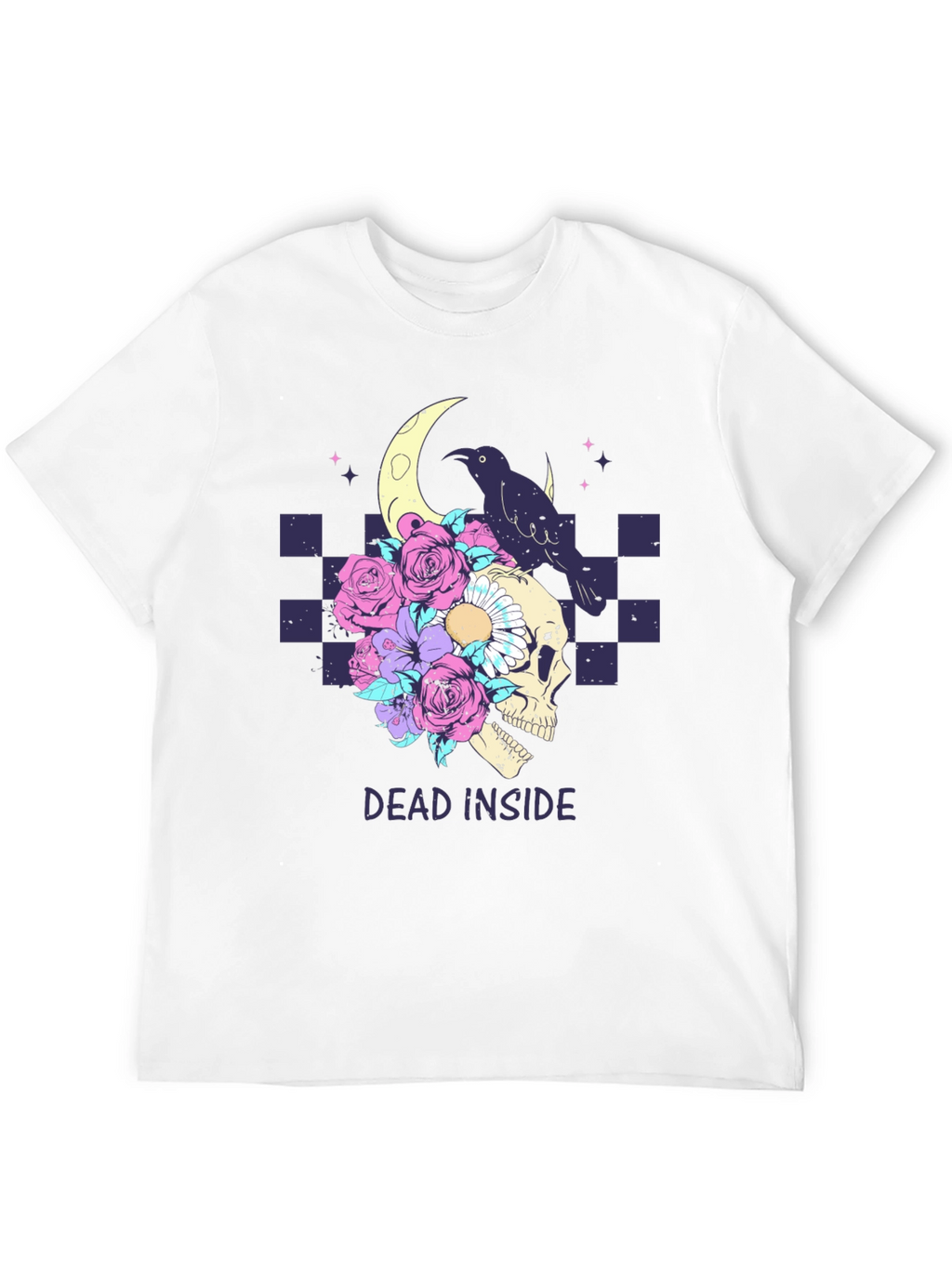 Dead Inside Raven Skull T-Shirt