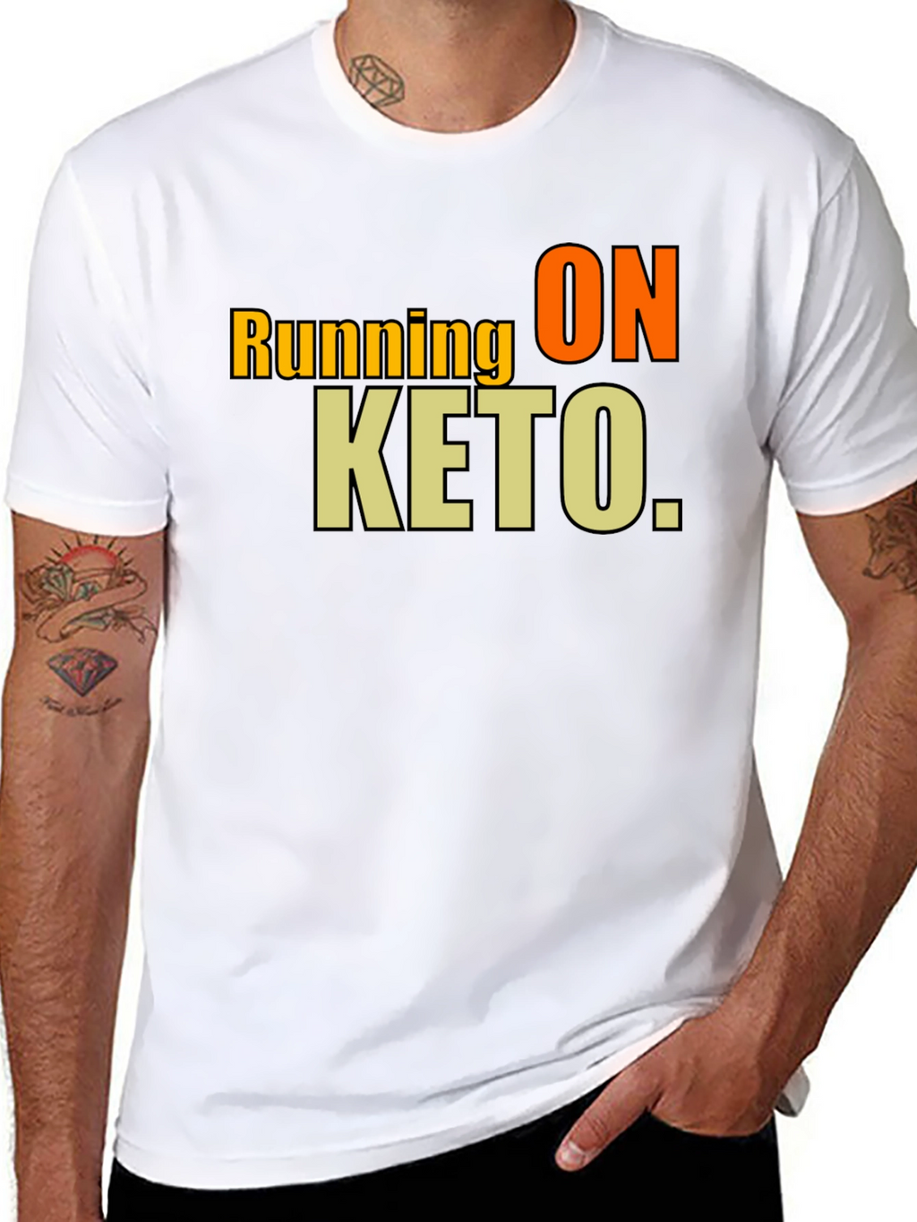 Running on Keto Black T-Shirt
