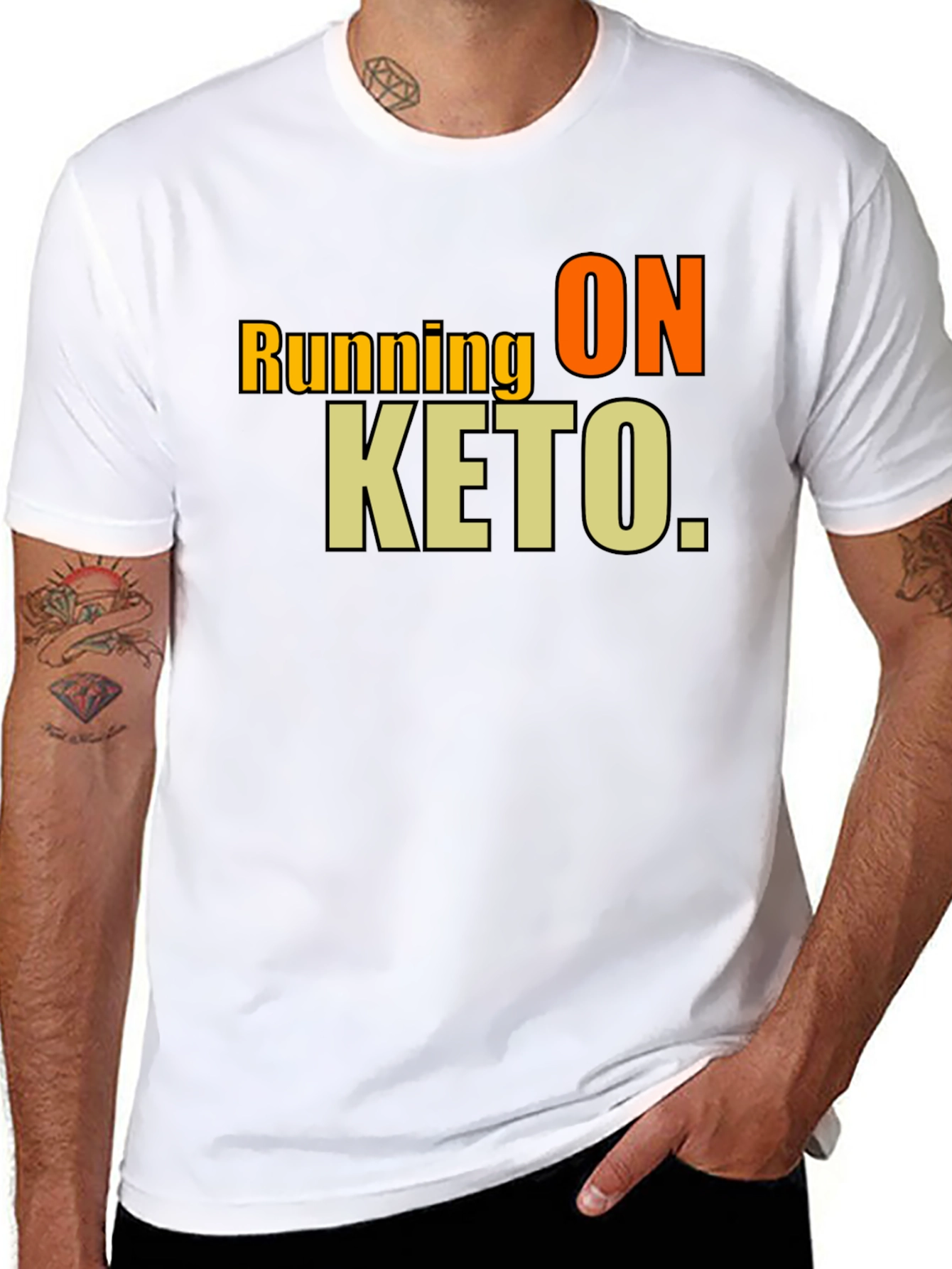 Running on Keto Black T-Shirt