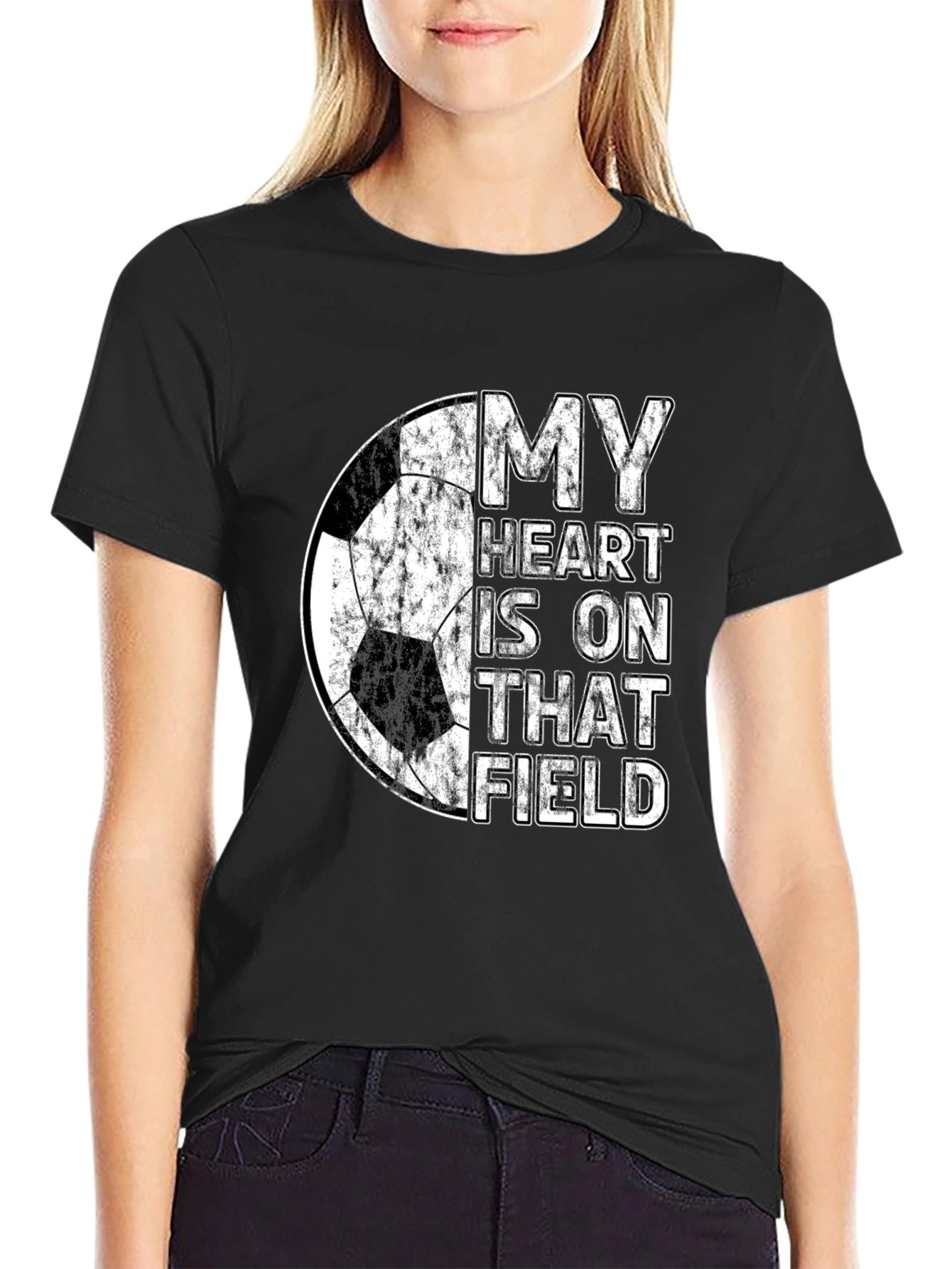 Soccer Heart T-Shirt - My Heart Is On That Field