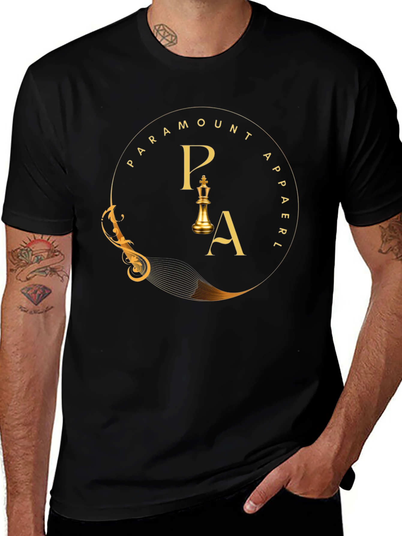Paramount Apparel Black T-Shirt