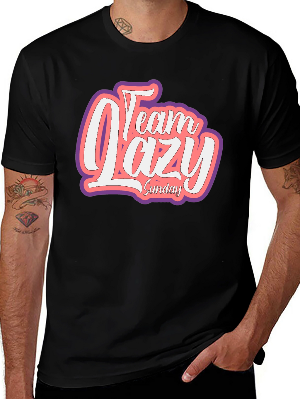 Team Lazy Sunday Graphic T-Shirt