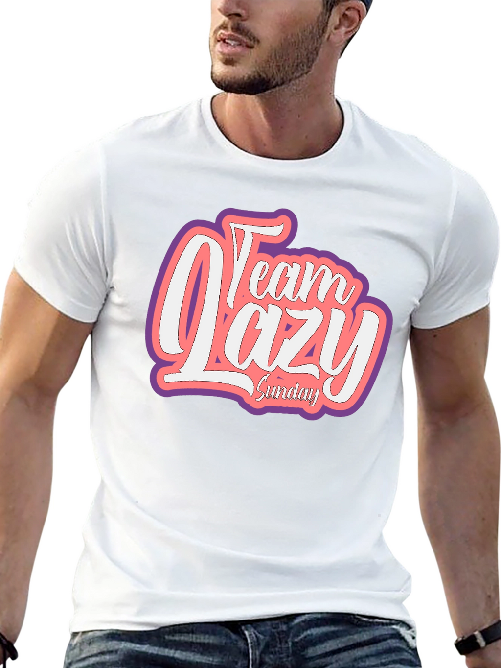 Team Lazy Sunday Graphic T-Shirt