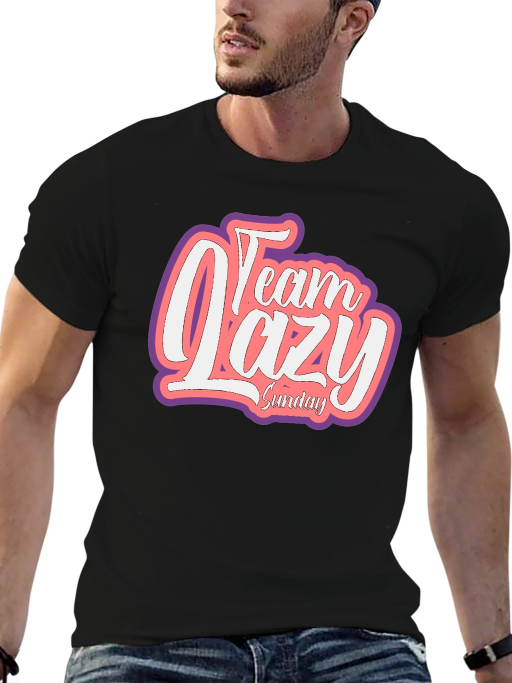 Team Lazy Sunday Graphic T-Shirt