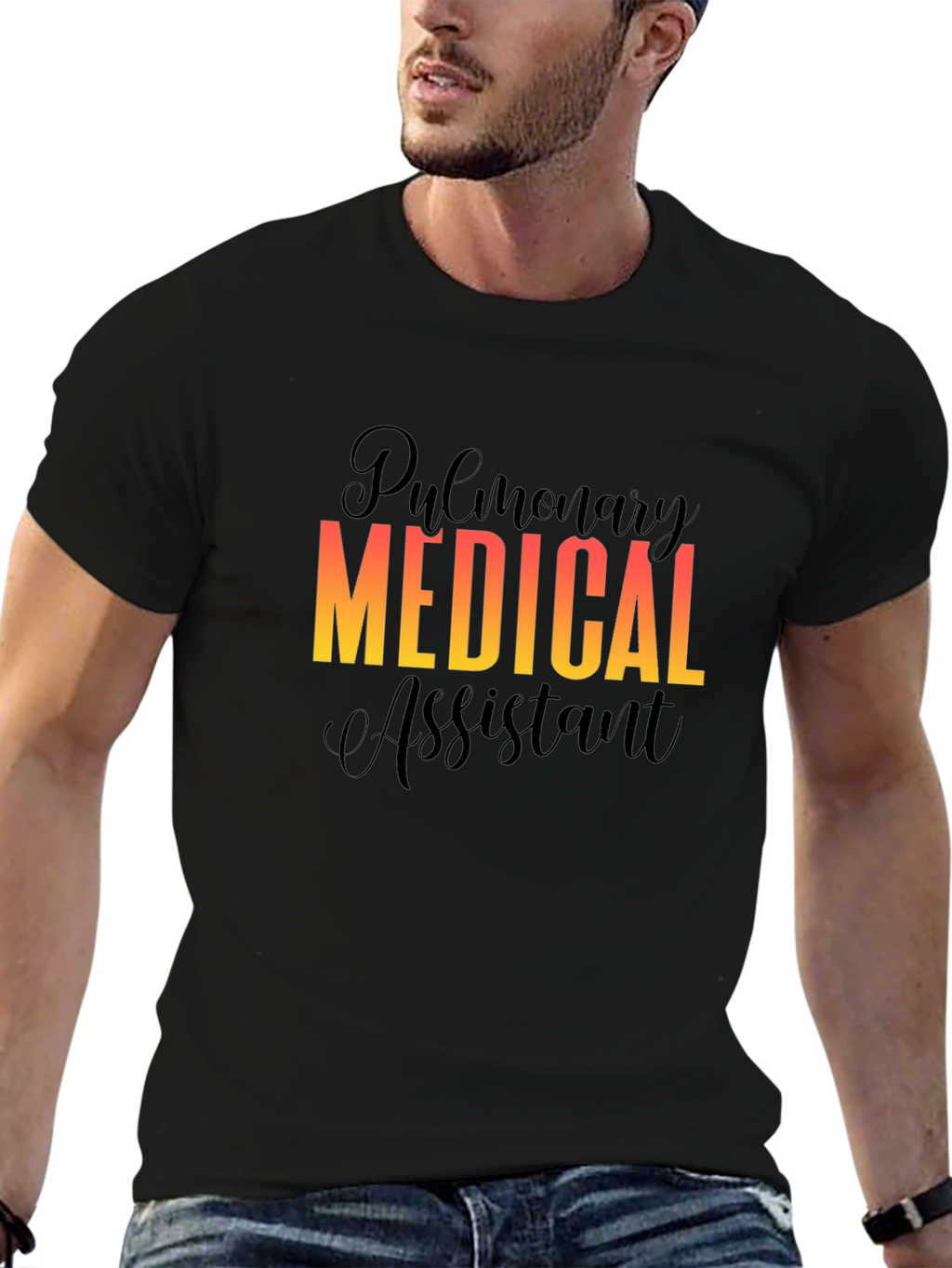 Pulmonary Medical Assistant Black T-Shirt