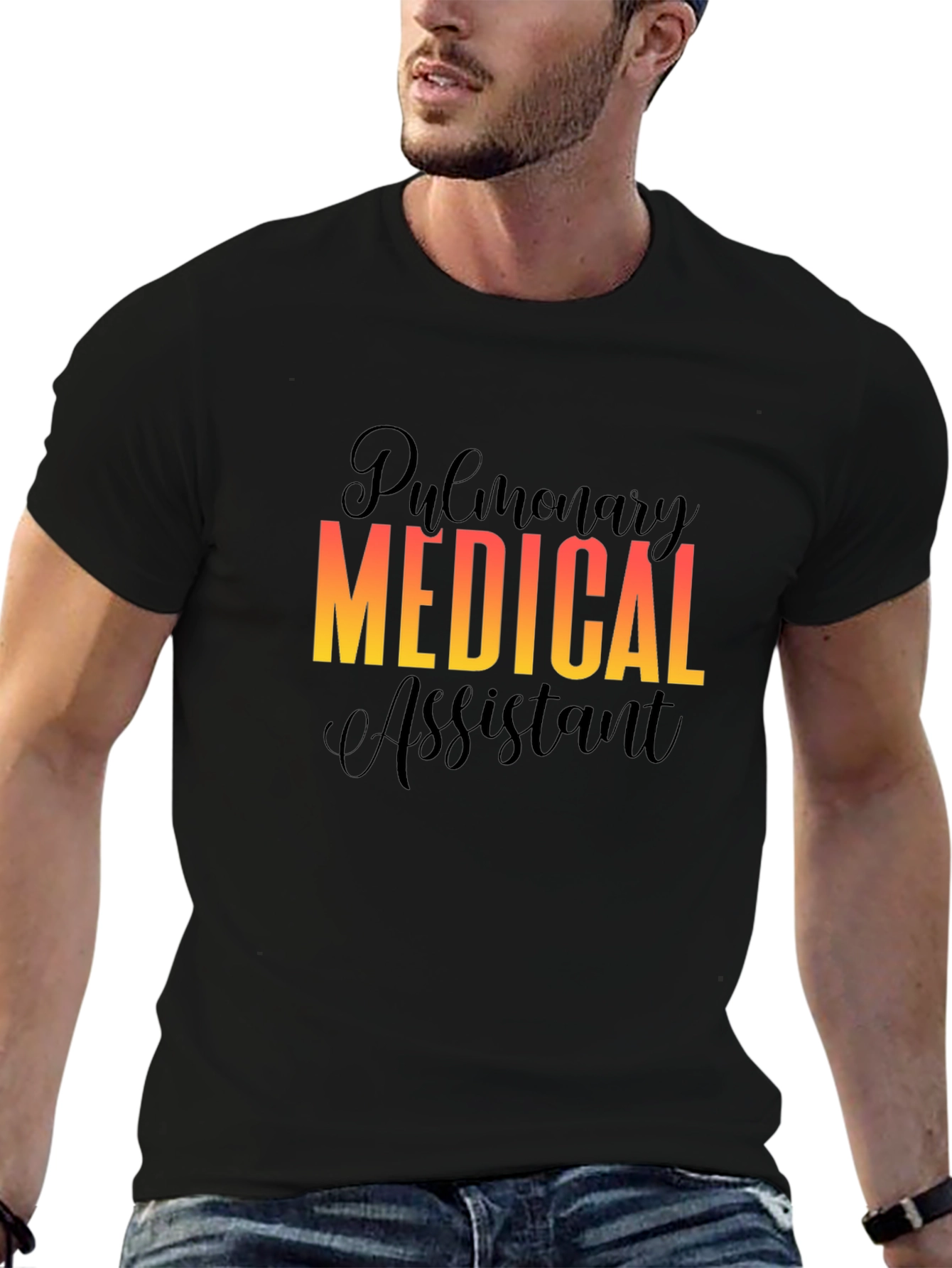Pulmonary Medical Assistant Black T-Shirt
