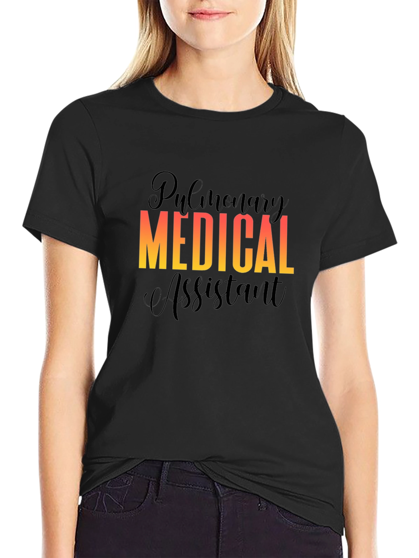 Pulmonary Medical Assistant Black T-Shirt
