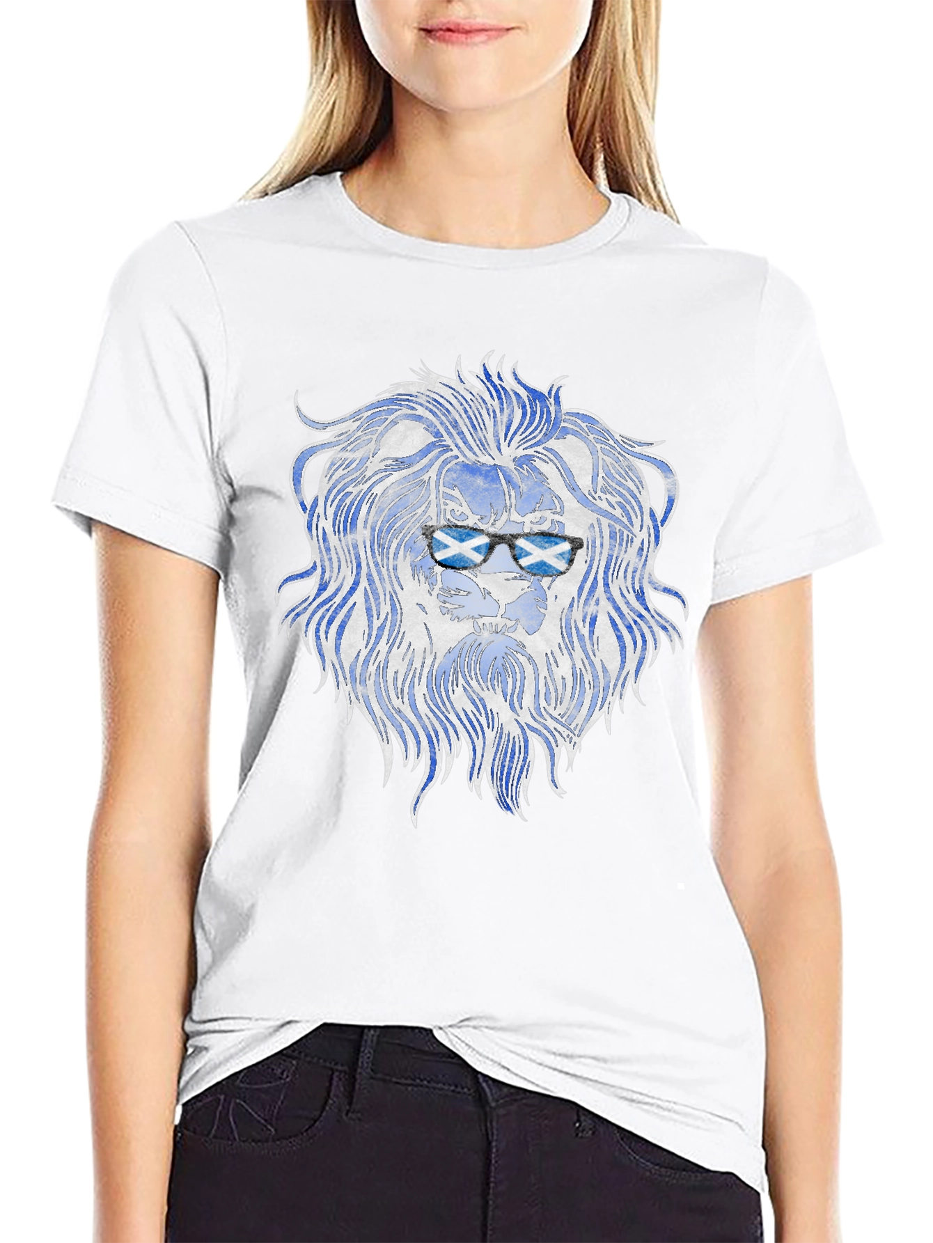 Scottish Lion Flag Graphic Mens T-Shirt