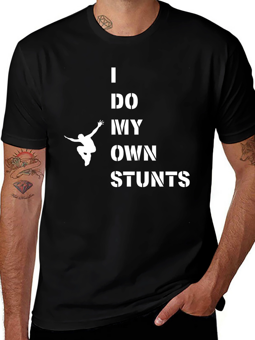 I Do My Own Stunts Graphic Tee