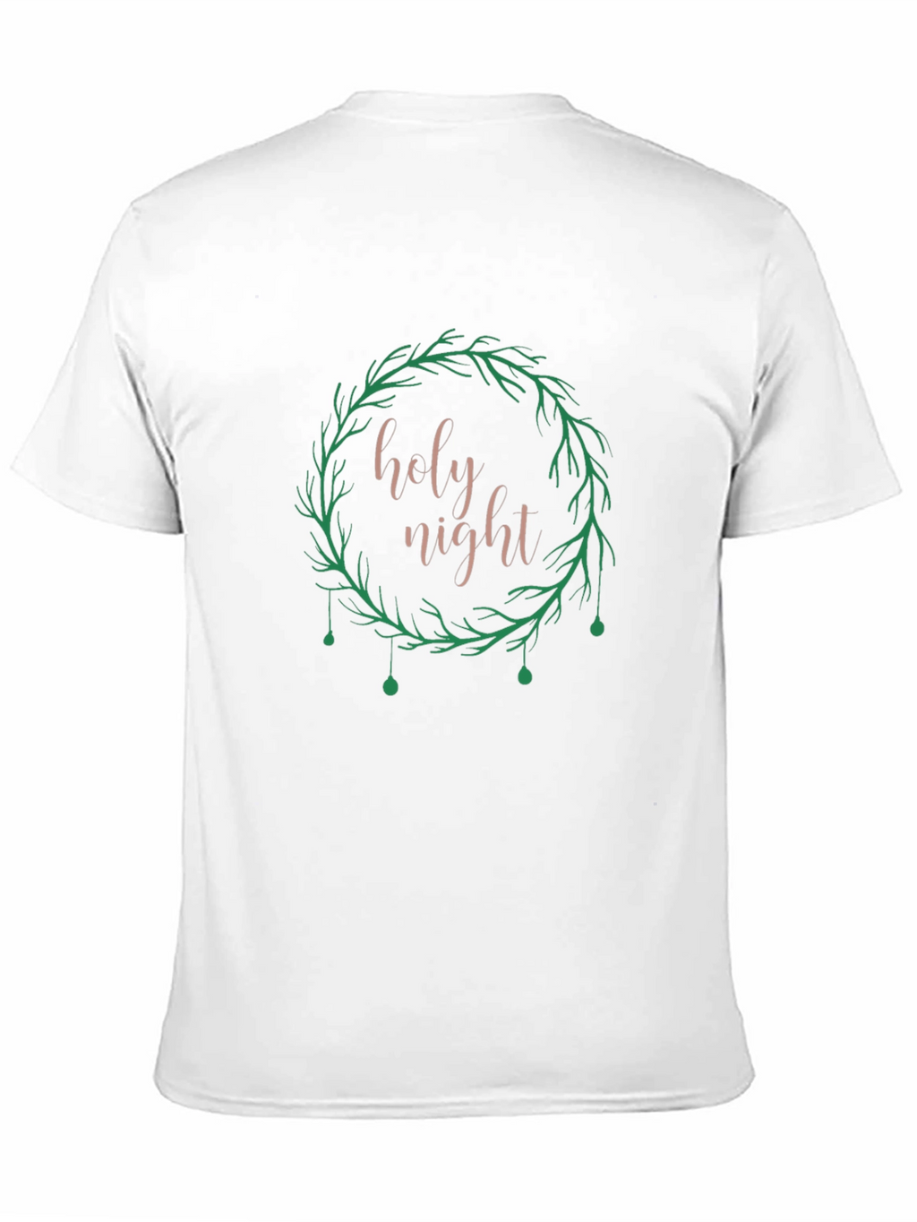 Holy Night Wreath Graphic Tee - Black