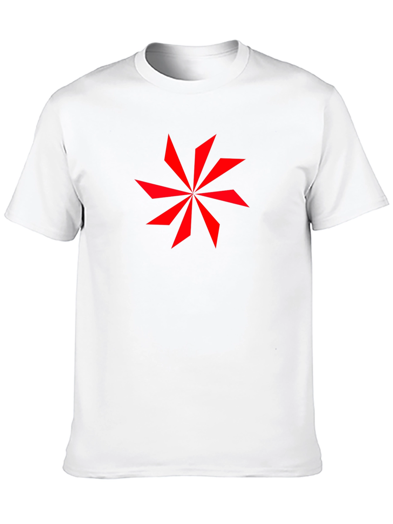 Geometric Star Graphic Black T-Shirt