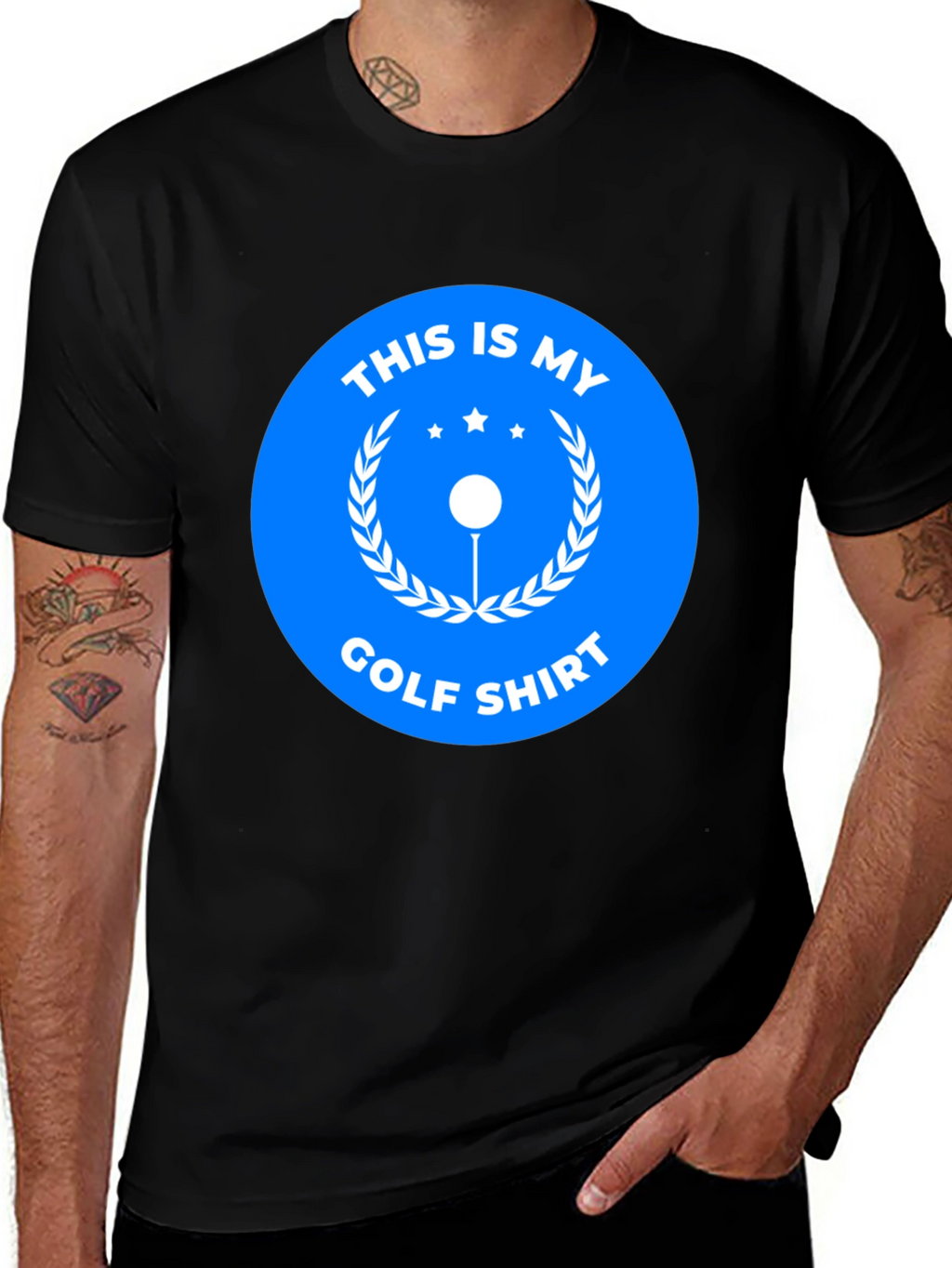 This is My Golf Shirt - Mens Black Tee