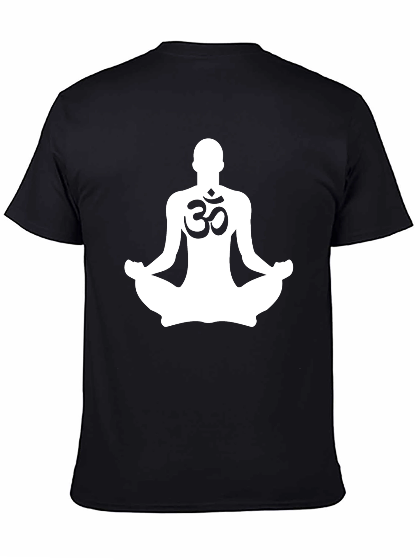 Yoga Meditation Om Symbol Black T-Shirt