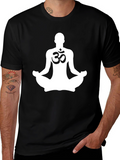 Yoga Meditation Om Symbol Black T-Shirt