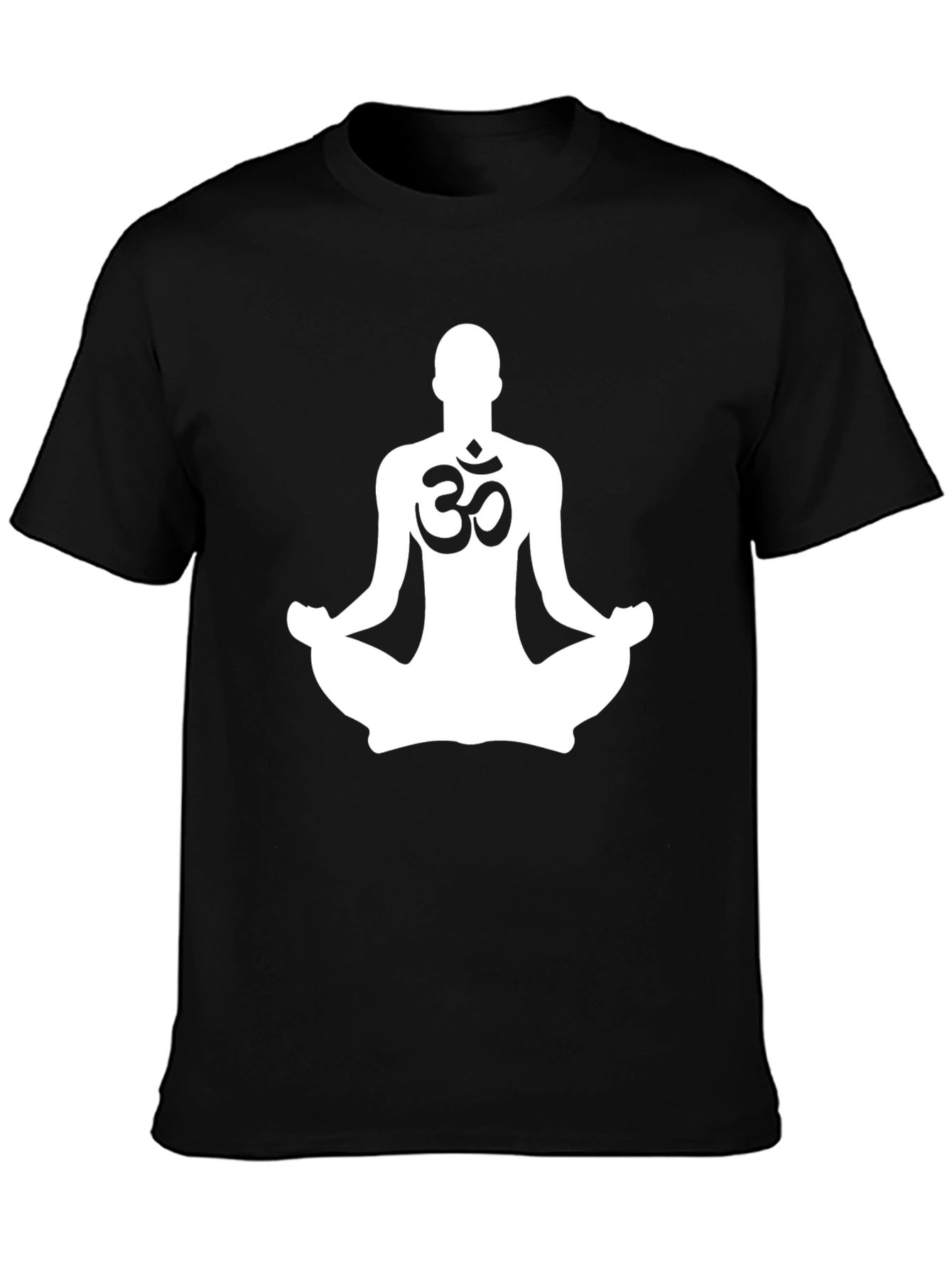 Yoga Meditation Om Symbol Black T-Shirt