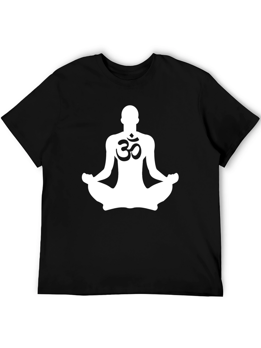 Yoga Meditation Om Symbol Black T-Shirt